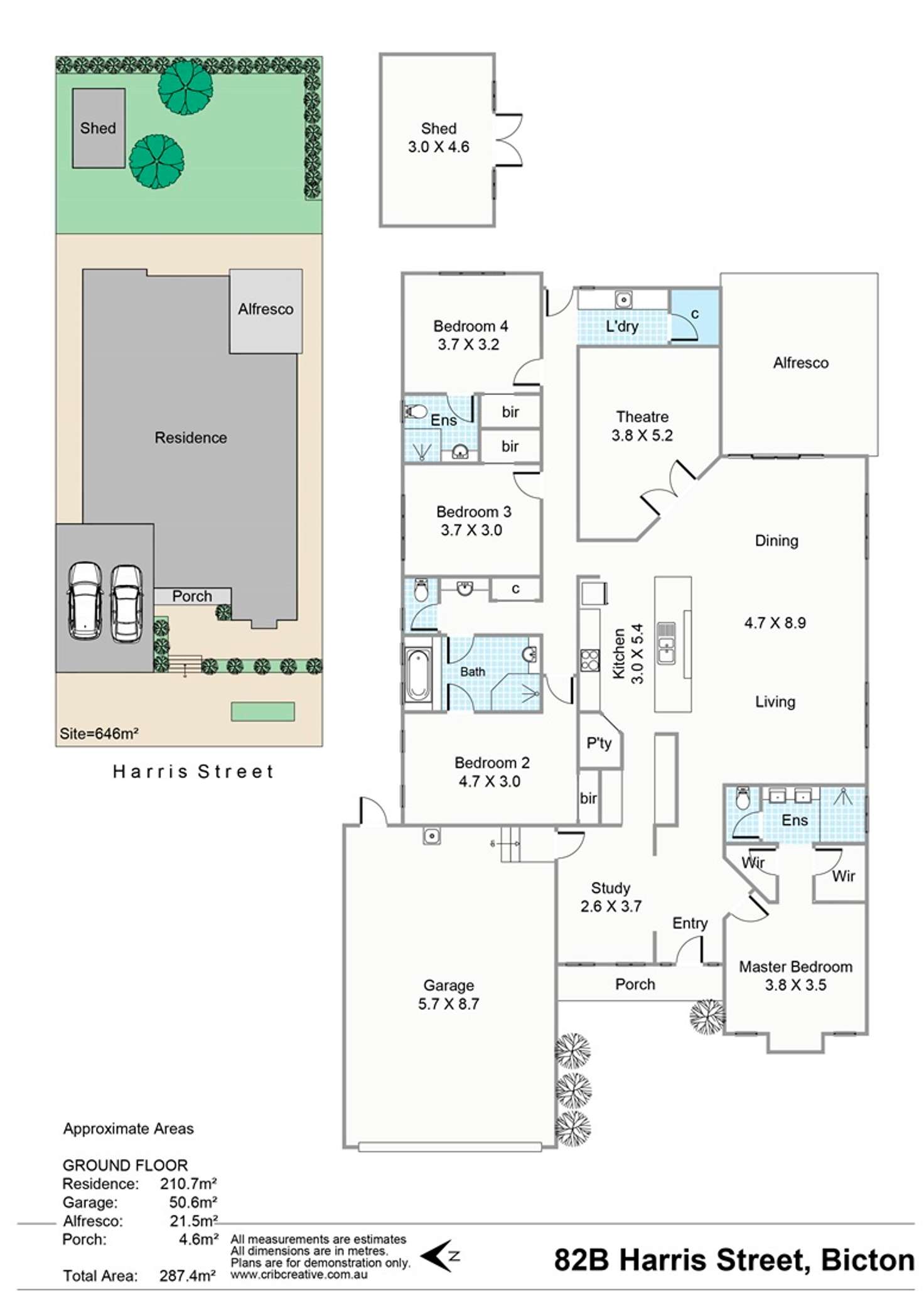 Floorplan of Homely house listing, 82b Harris Street, Bicton WA 6157