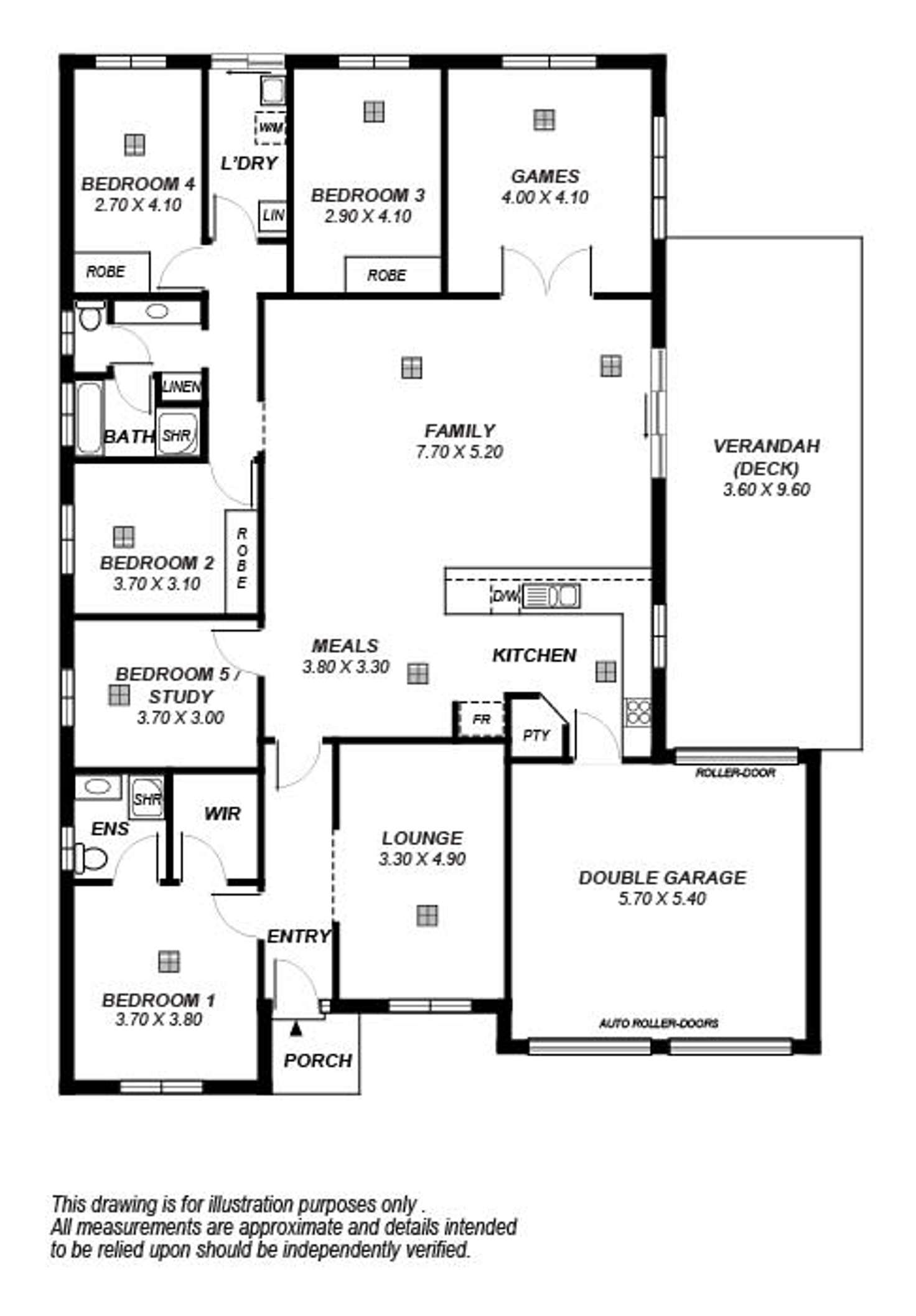 Floorplan of Homely house listing, 1 Manly Court, Seaford Rise SA 5169