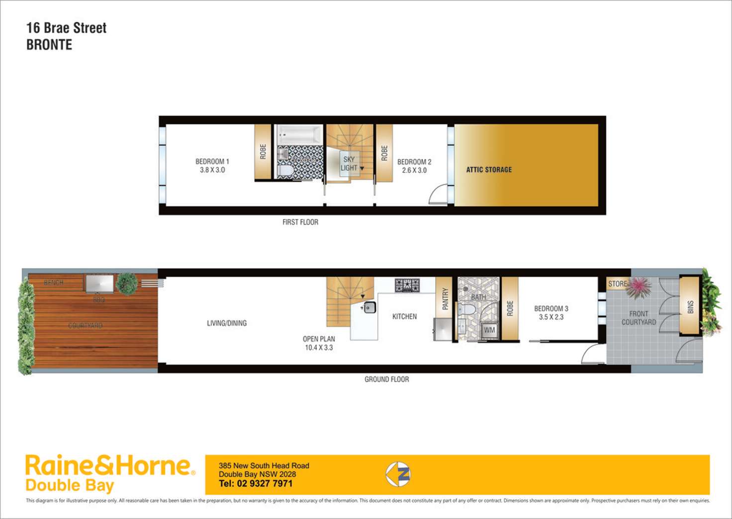 Floorplan of Homely house listing, 16 Brae Street, Bronte NSW 2024
