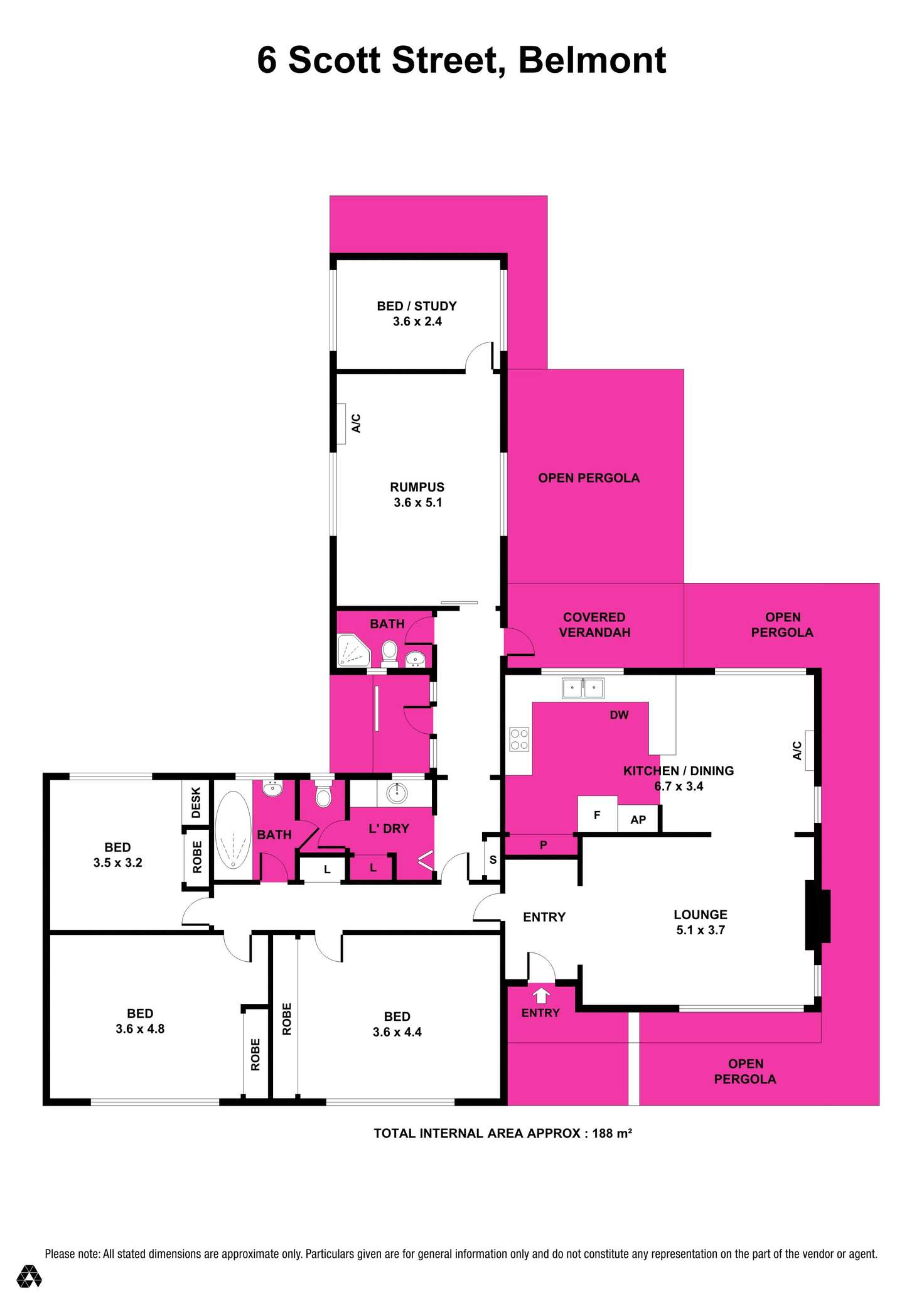 Floorplan of Homely house listing, 6 Scott Street, Belmont VIC 3216