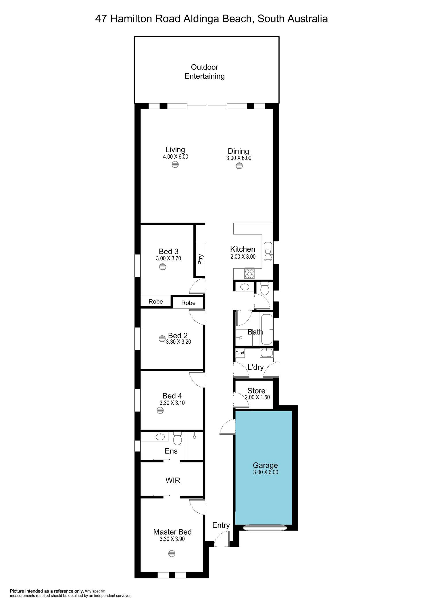Floorplan of Homely house listing, 47 & 47a Hamilton Road, Aldinga Beach SA 5173