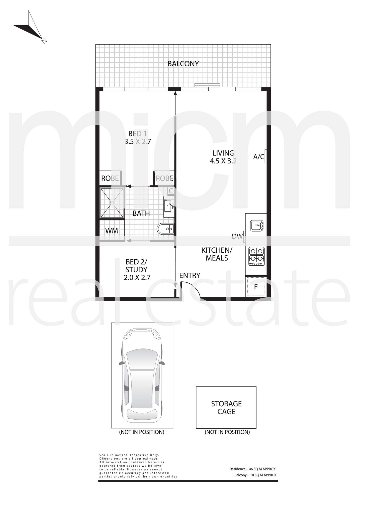 Floorplan of Homely apartment listing, 1810/39 Coventry Street, Southbank VIC 3006