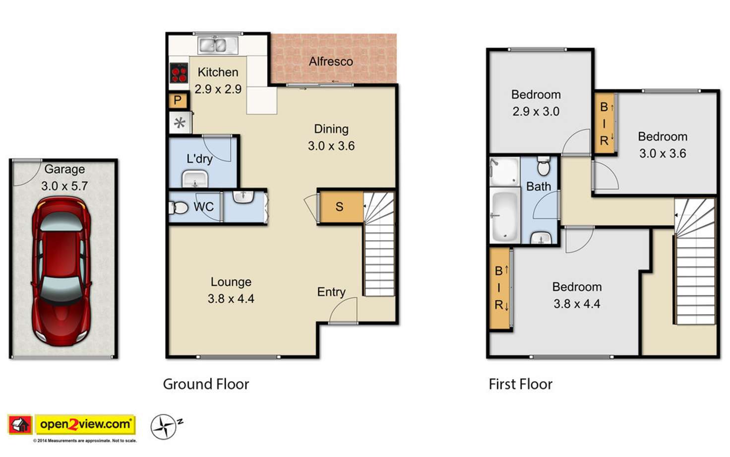 Floorplan of Homely townhouse listing, 3/15-17 Hythe Street, Mount Druitt NSW 2770