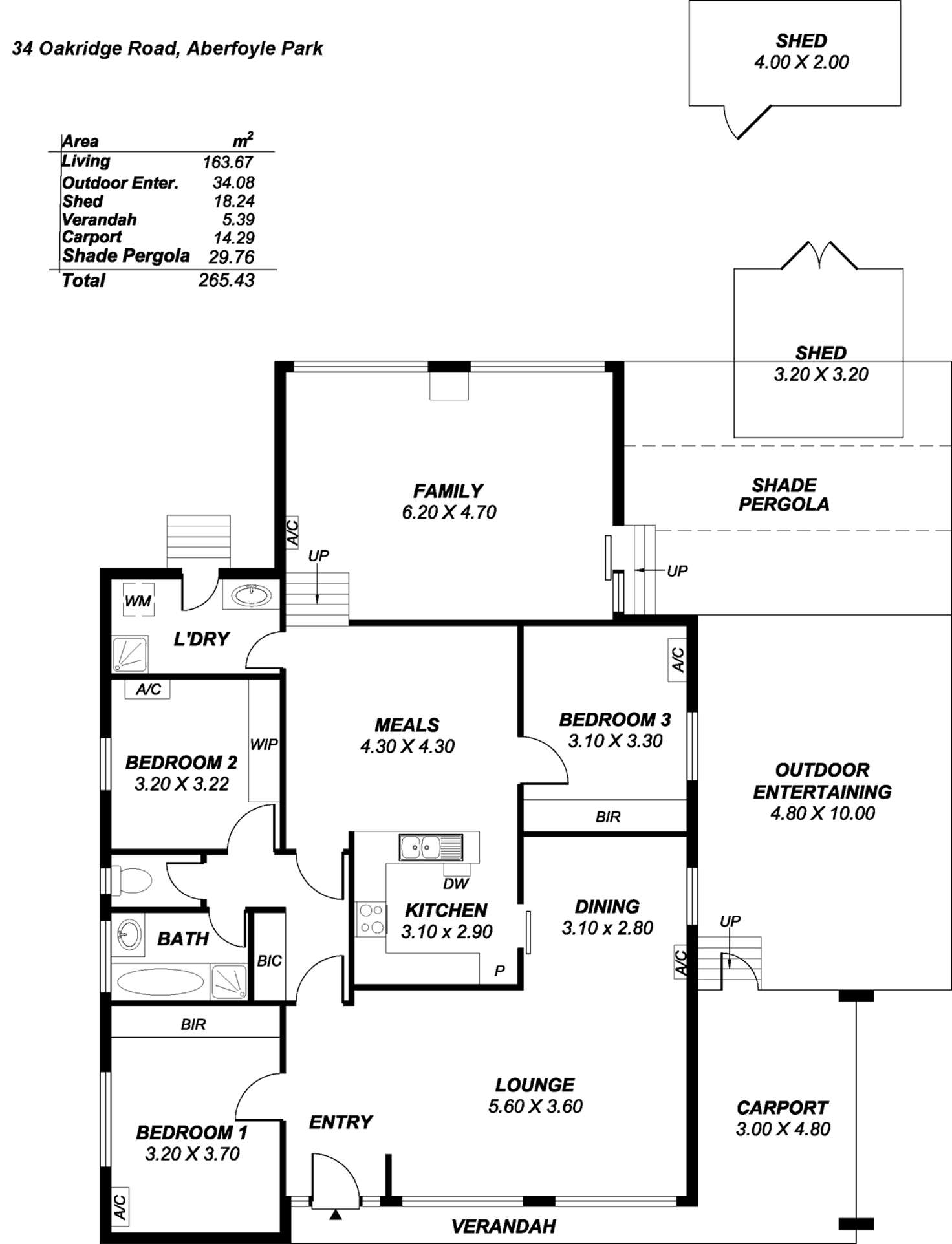 Floorplan of Homely house listing, 34 Oakridge Road, Aberfoyle Park SA 5159