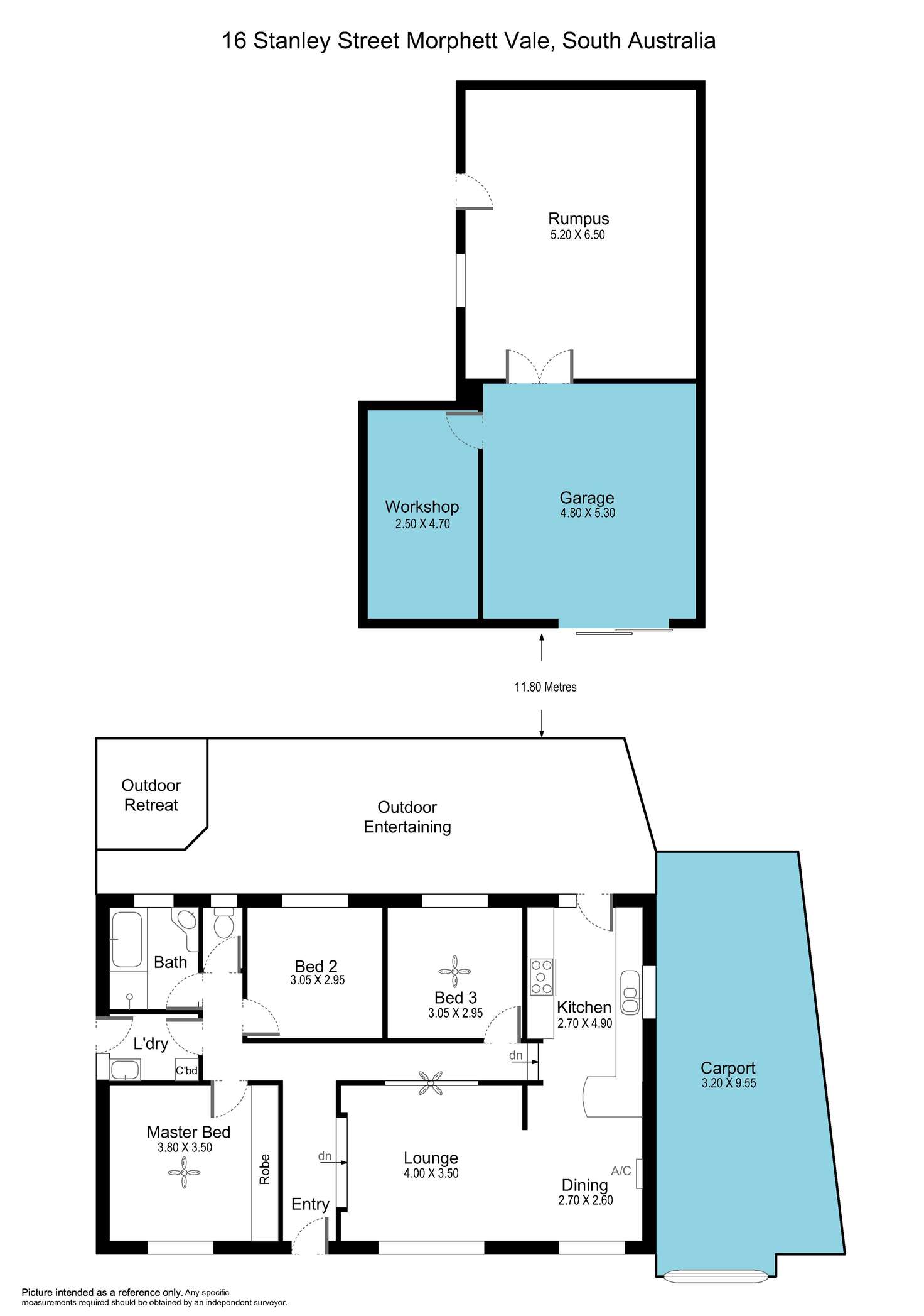 Floorplan of Homely house listing, 16 Stanley Street, Morphett Vale SA 5162