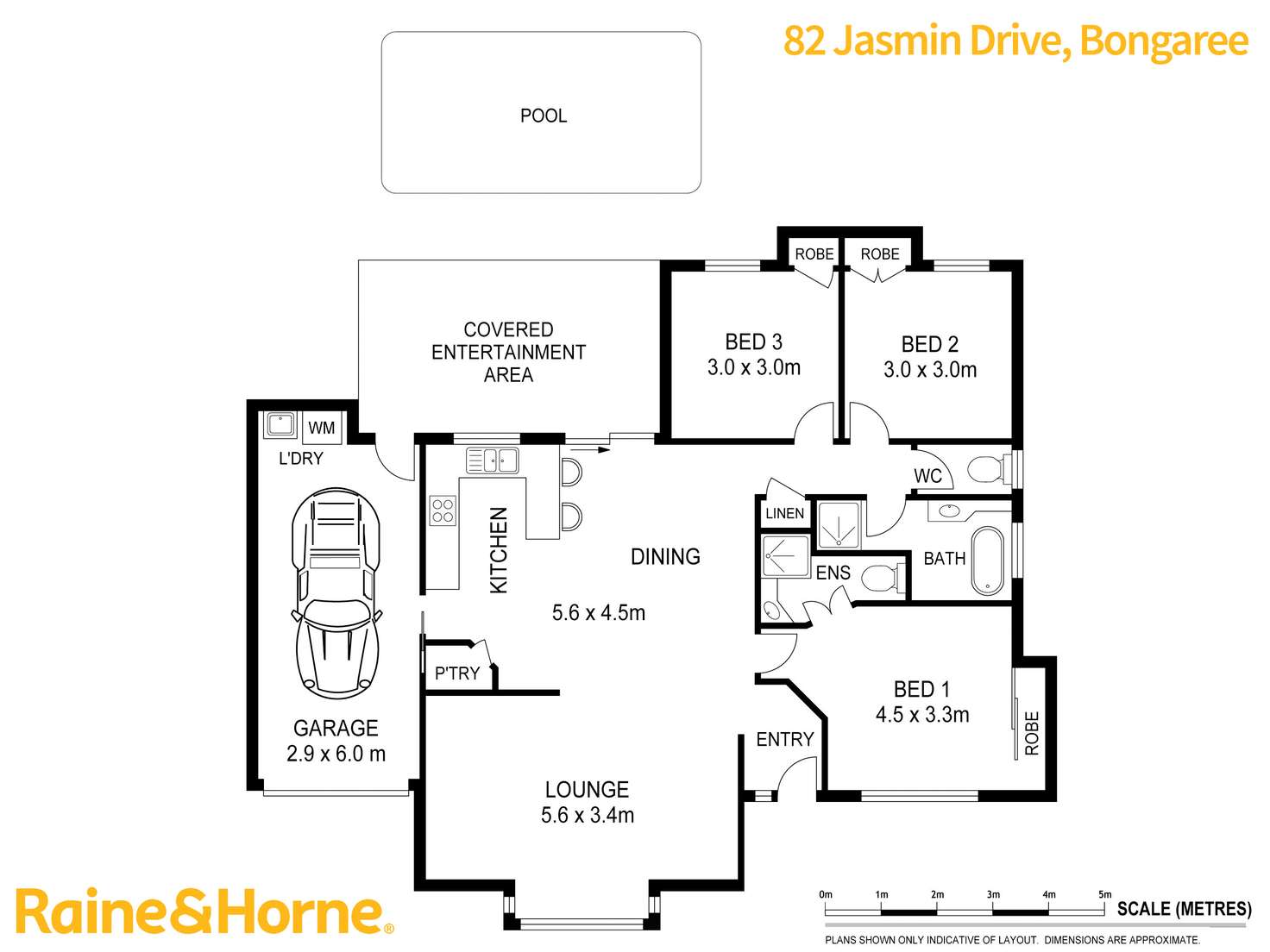 Floorplan of Homely house listing, 82 JASMIN DRIVE, Bongaree QLD 4507