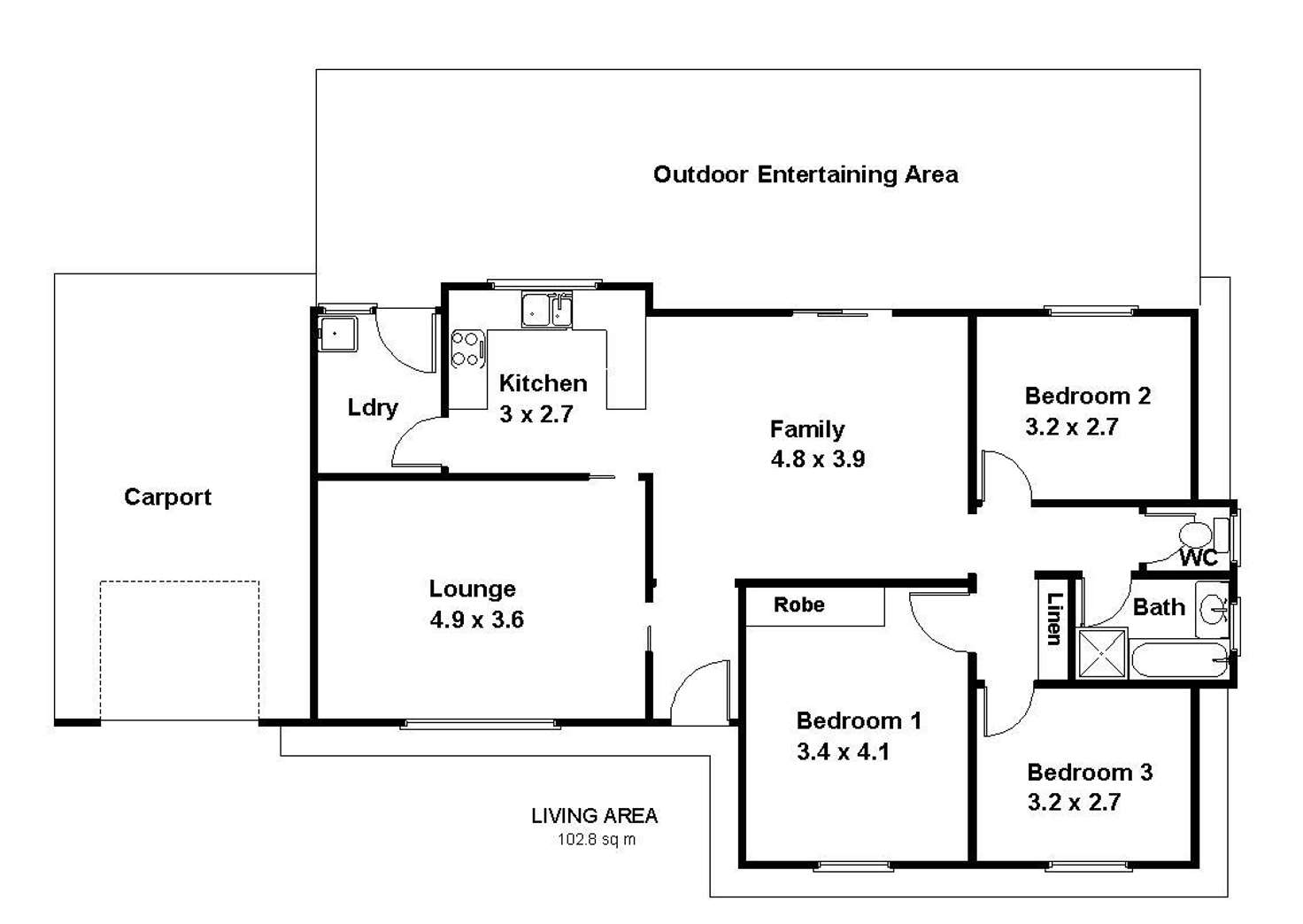 Floorplan of Homely house listing, 81 Derrick Street, Berri SA 5343