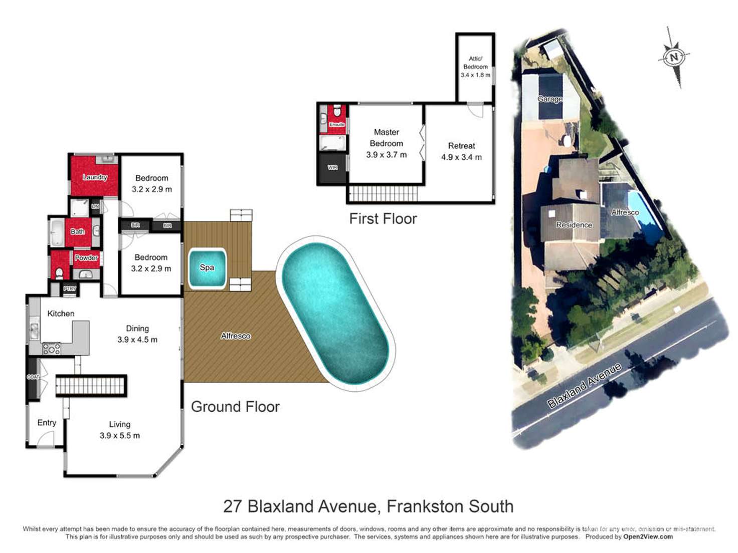 Floorplan of Homely house listing, 27 Blaxland Avenue, Frankston South VIC 3199