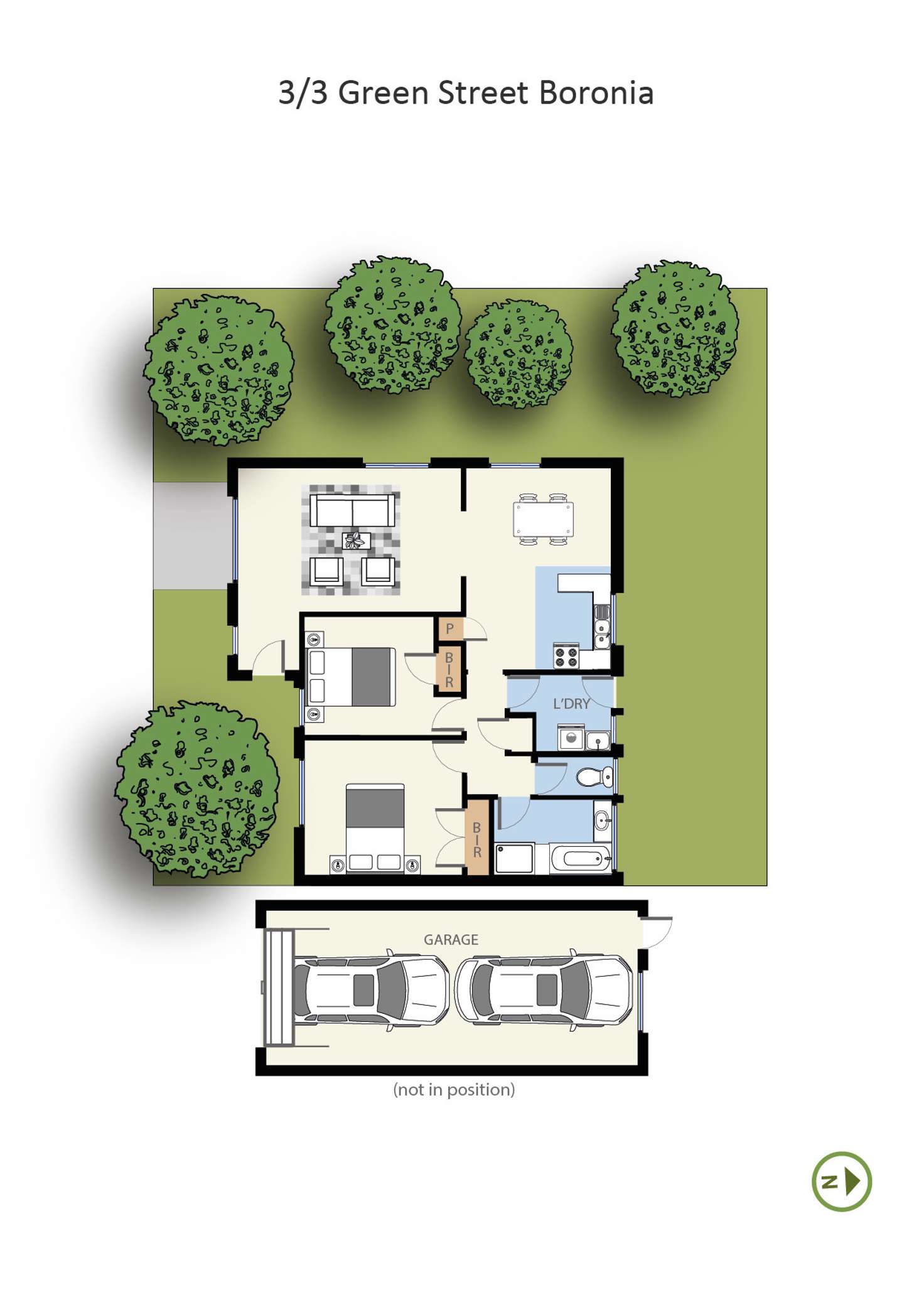 Floorplan of Homely unit listing, 3/3 Green Street, Boronia VIC 3155