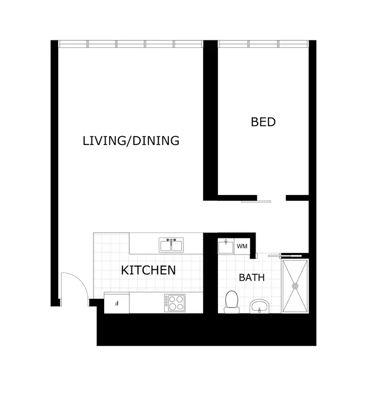 Floorplan of Homely apartment listing, 3809/1 Freshwater Place, Southbank VIC 3006