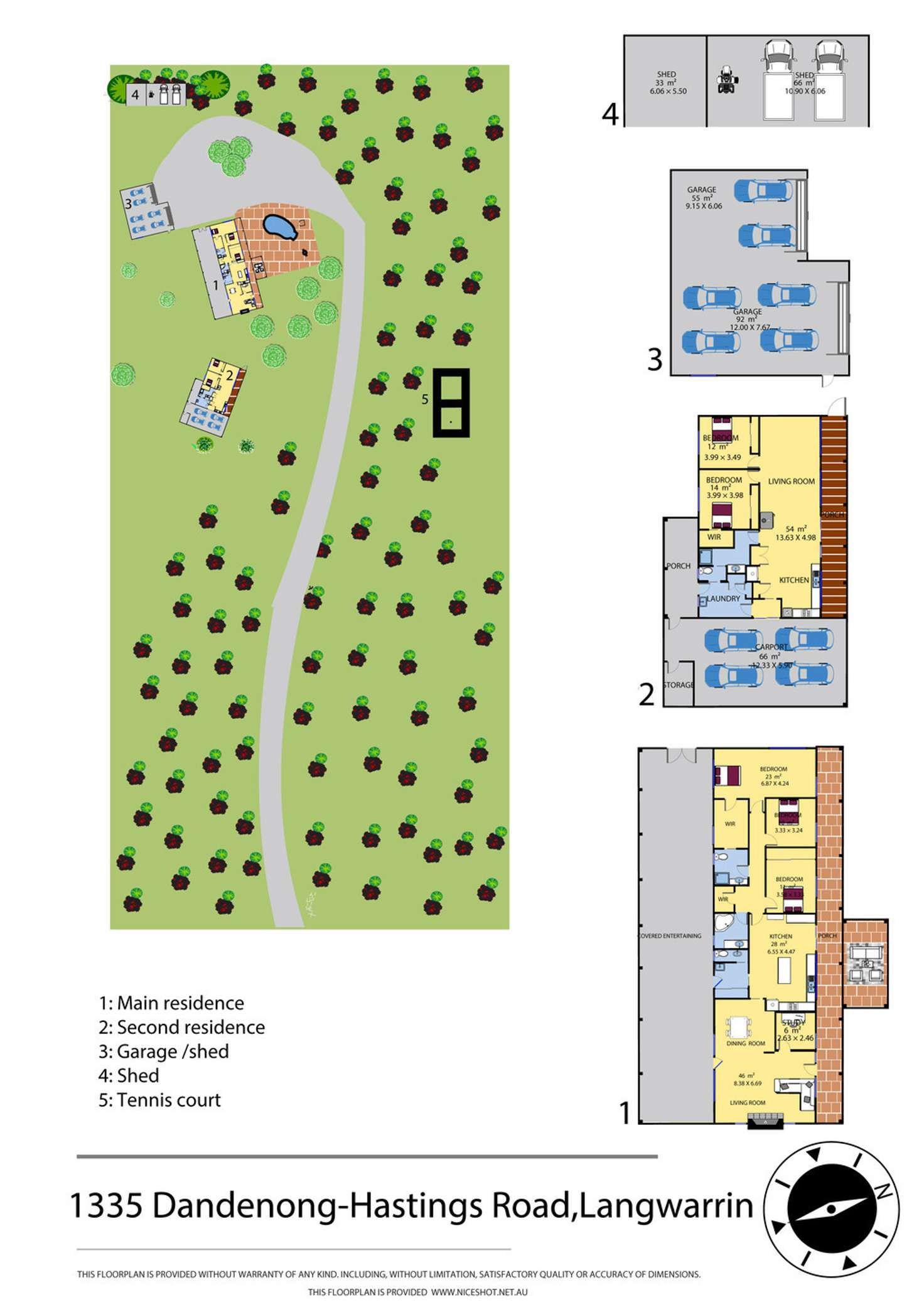 Floorplan of Homely house listing, 1335 Dandenong-Hastings Road, Langwarrin VIC 3910