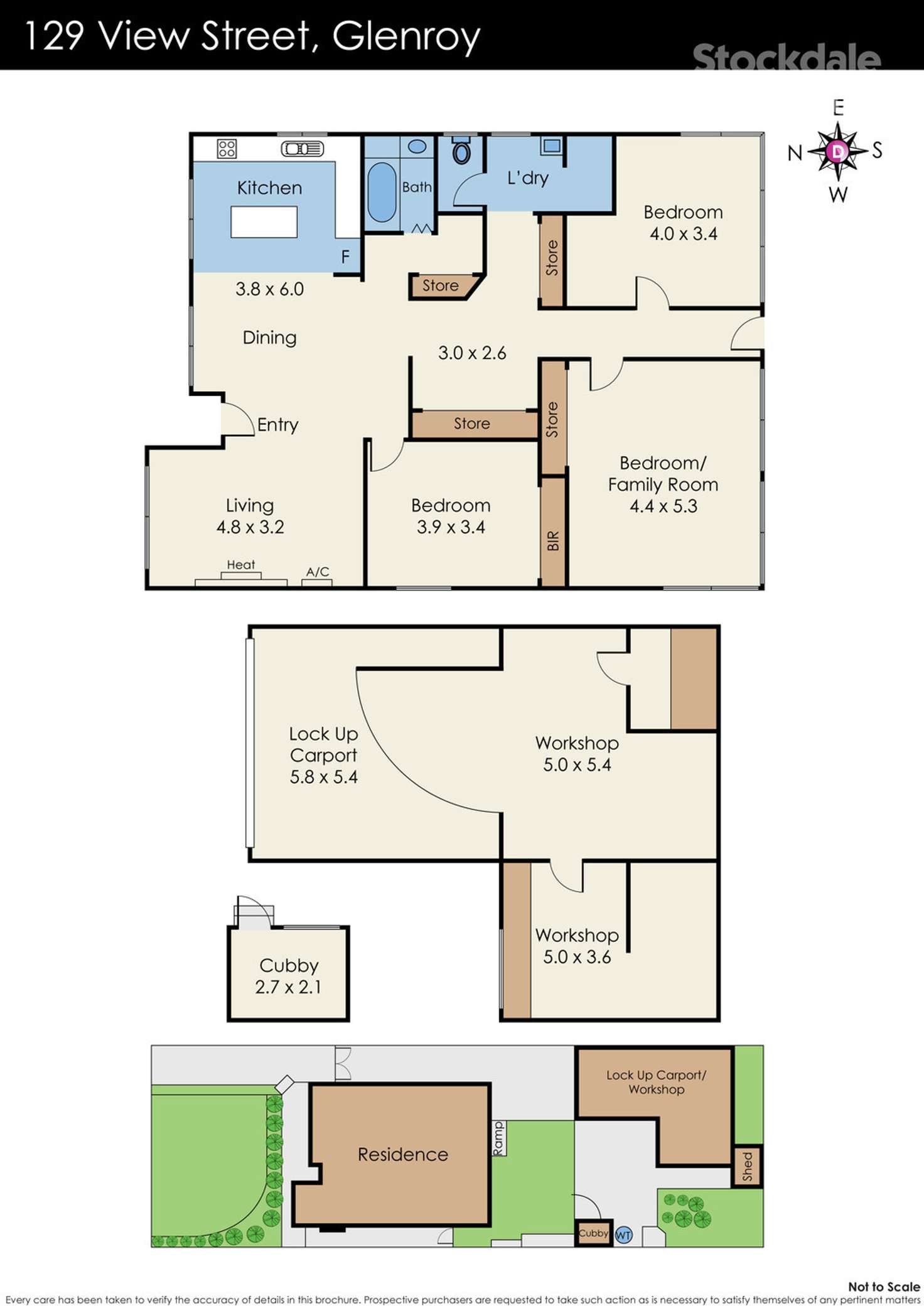 Floorplan of Homely house listing, 129 View Street, Glenroy VIC 3046