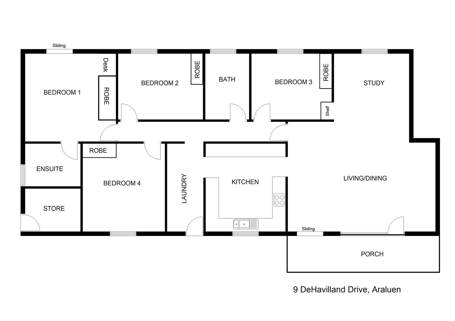 Floorplan of Homely house listing, 9 De Havilland Drive, Araluen NT 870