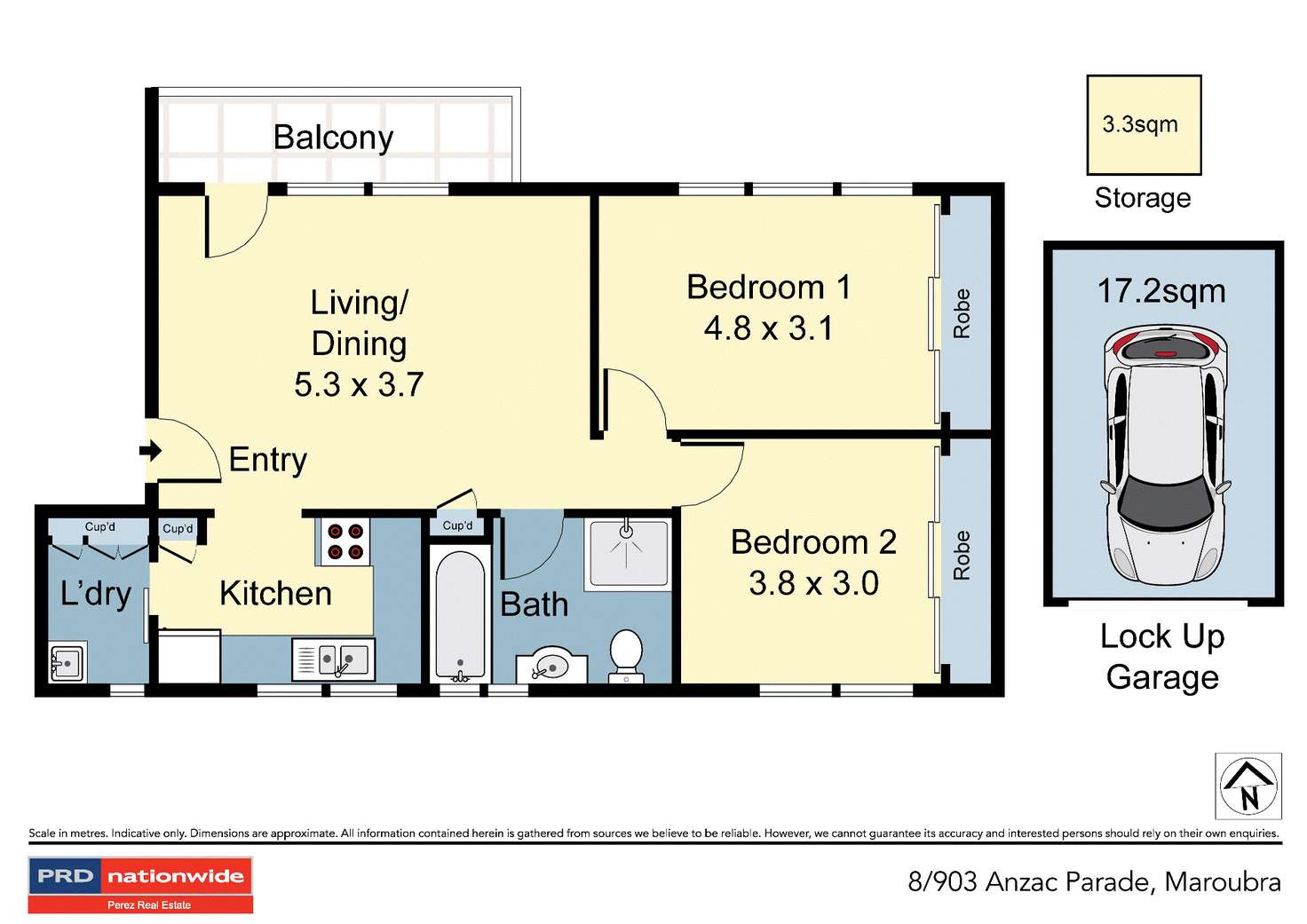 Floorplan of Homely unit listing, 8/903 Anzac Parade, Maroubra NSW 2035