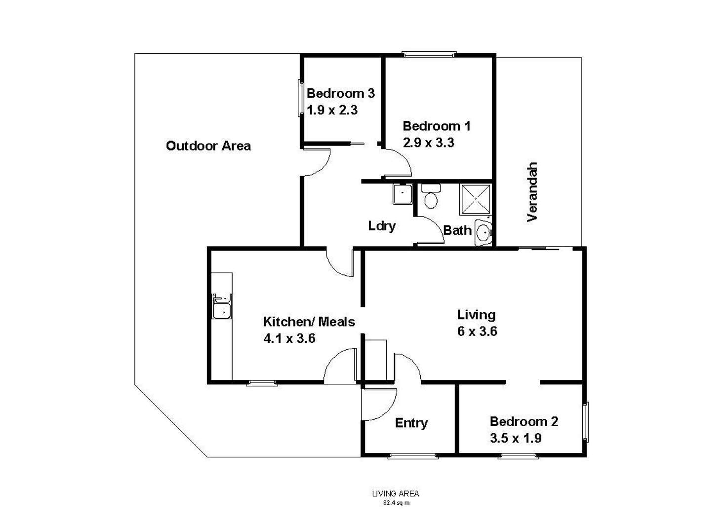 Floorplan of Homely house listing, 15 McLeod Street, Cobdogla SA 5346