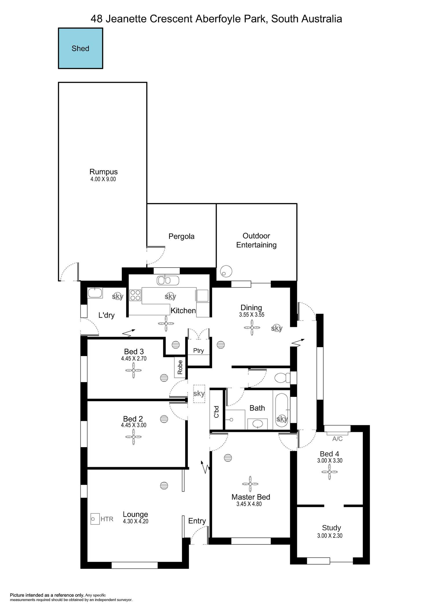 Floorplan of Homely house listing, 48 Jeanette Crescent, Aberfoyle Park SA 5159