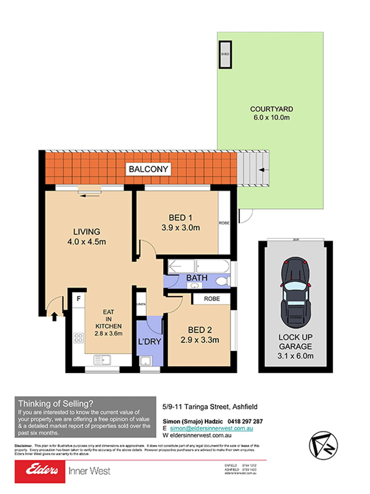 Floorplan of Homely unit listing, 5/9-11 Taringa Street, Ashfield NSW 2131