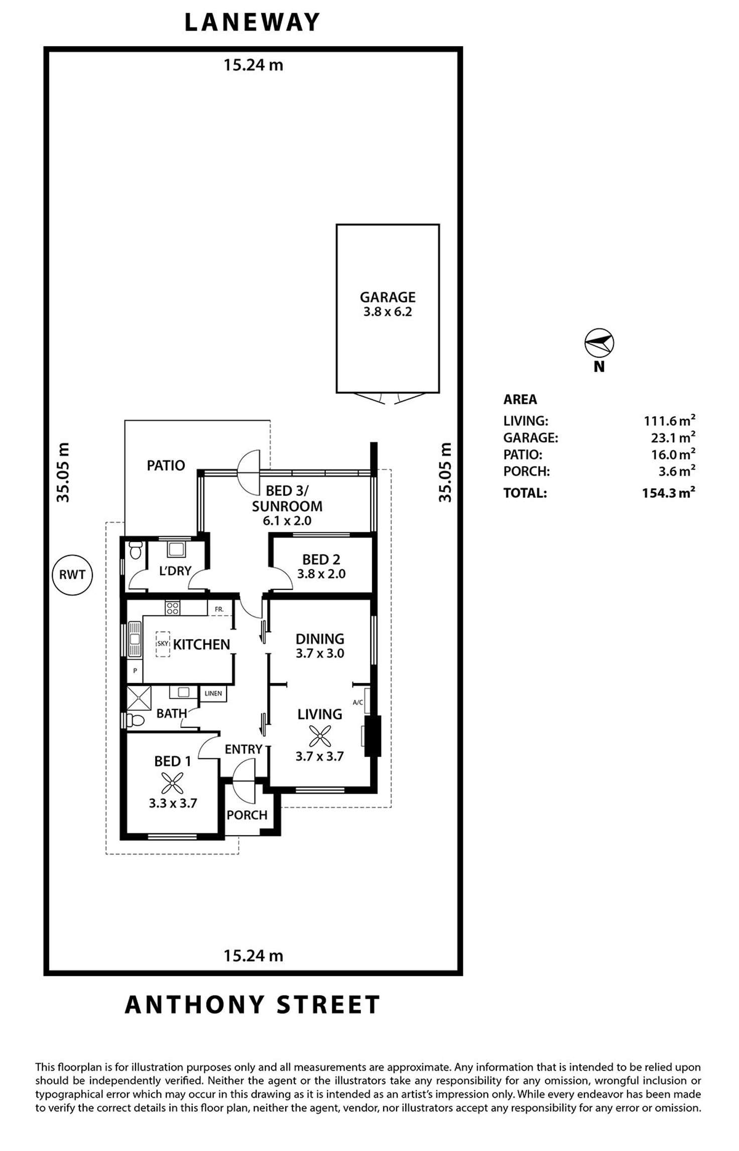 Floorplan of Homely house listing, 10 Anthony Street, Henley Beach SA 5022