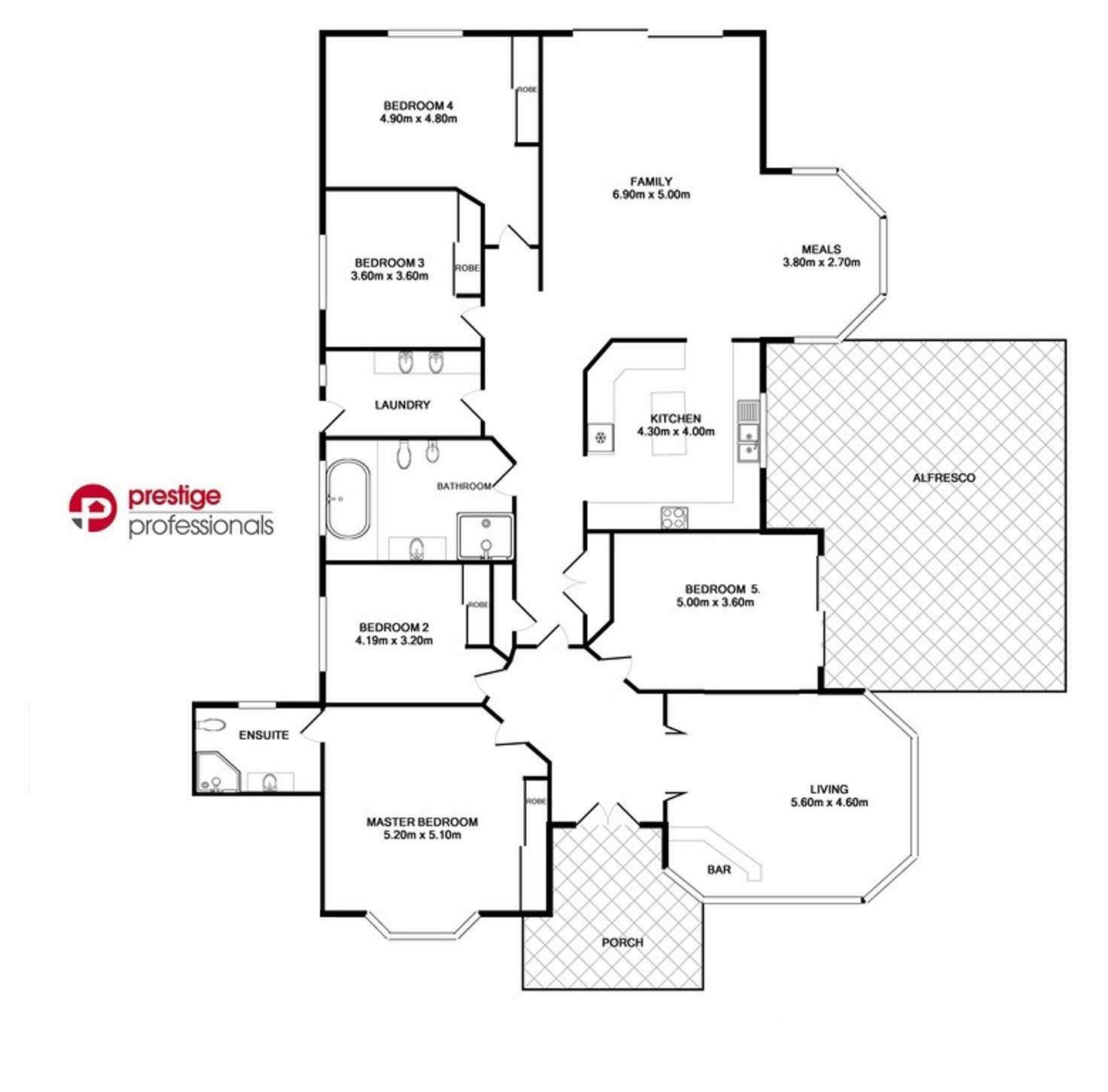 Floorplan of Homely house listing, 5 Daintree Drive, Wattle Grove NSW 2173