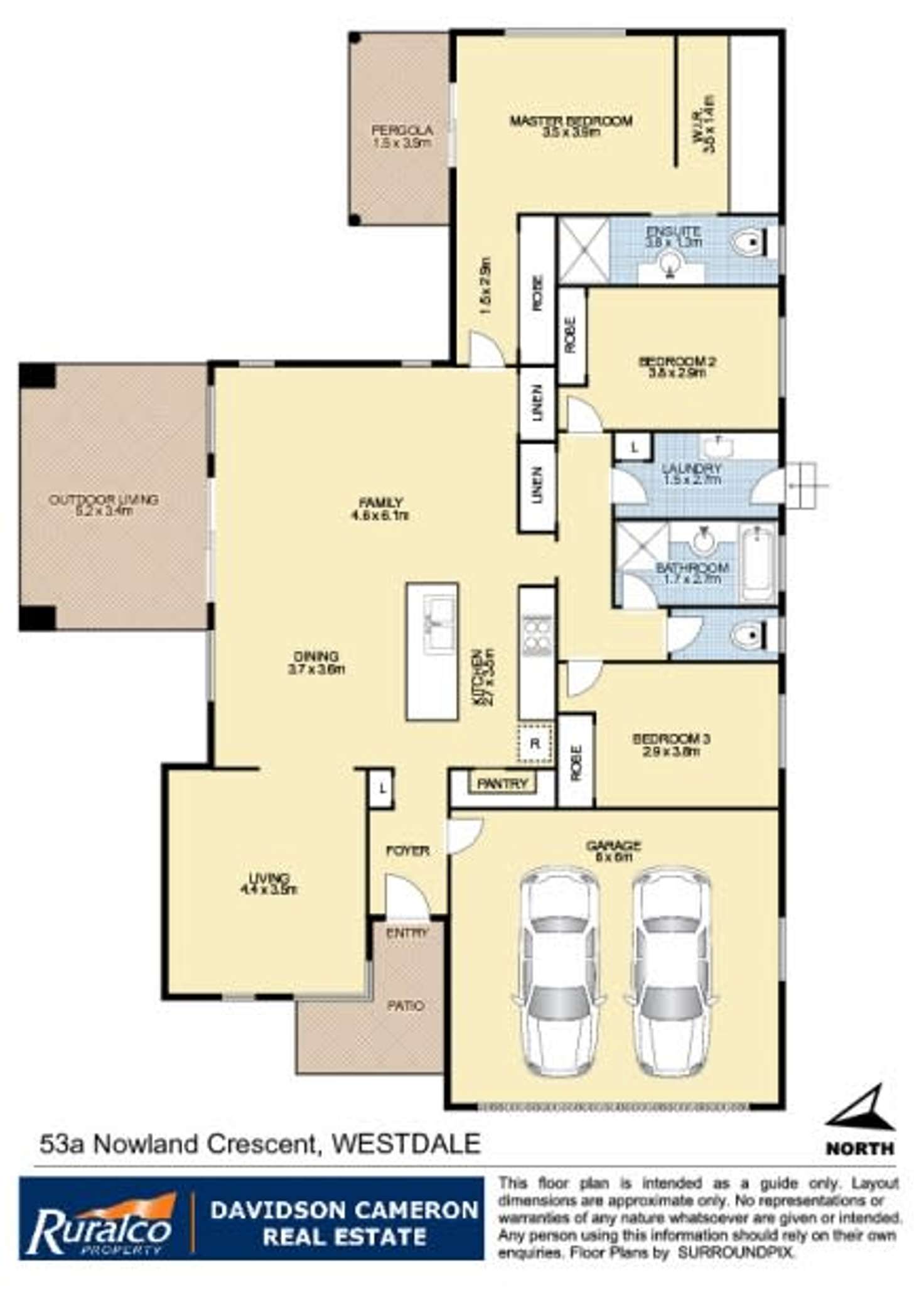 Floorplan of Homely house listing, 53a Nowland Crescent, Tamworth NSW 2340