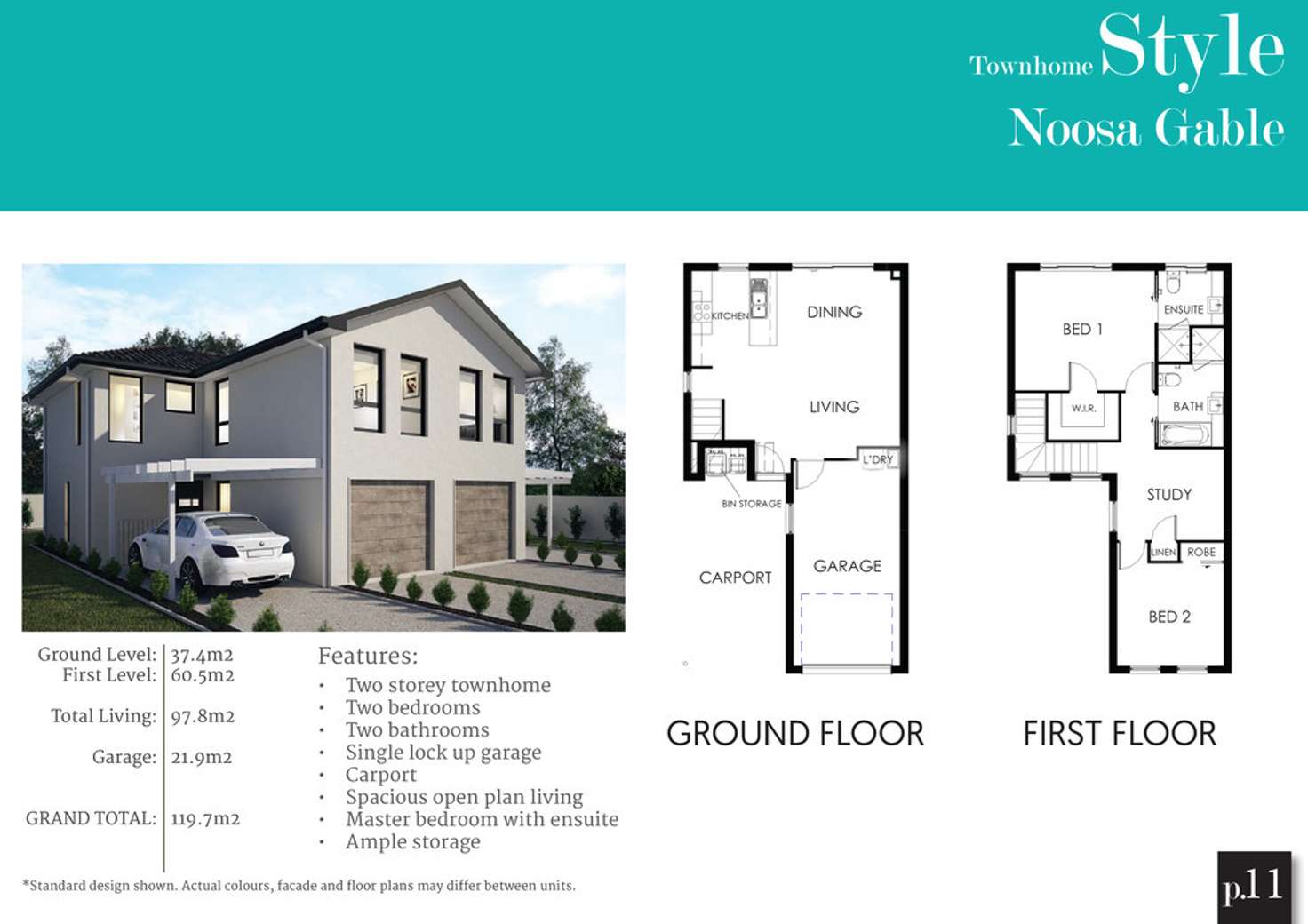 Floorplan of Homely townhouse listing, 54 Grahams Road, Strathpine QLD 4500