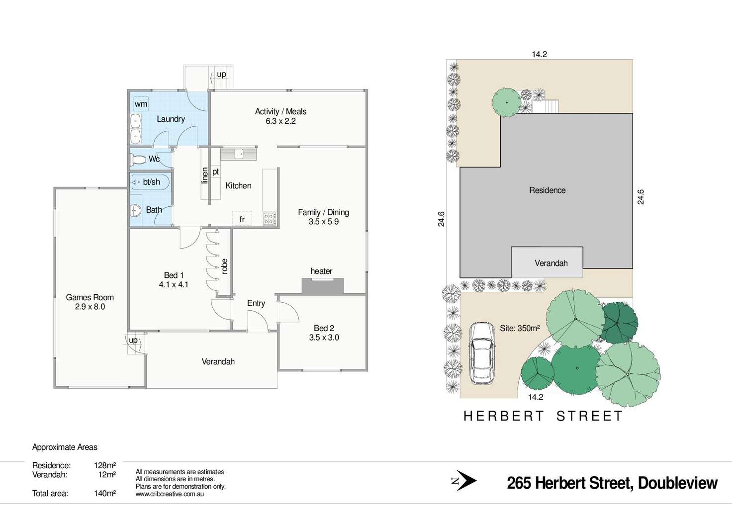 Floorplan of Homely house listing, 265 Herbert Street, Doubleview WA 6018