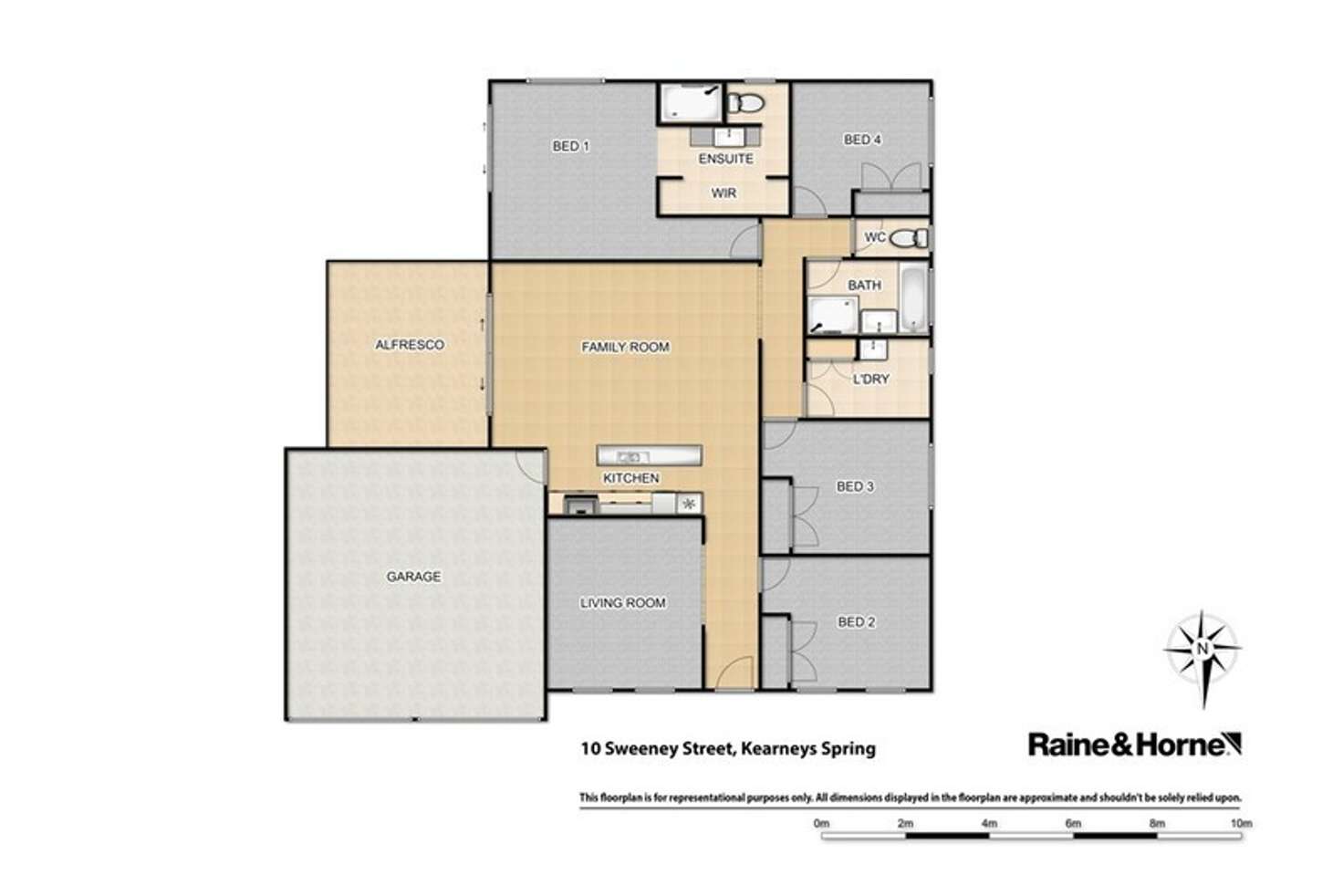 Floorplan of Homely house listing, 10 Sweeney Street, Kearneys Spring QLD 4350