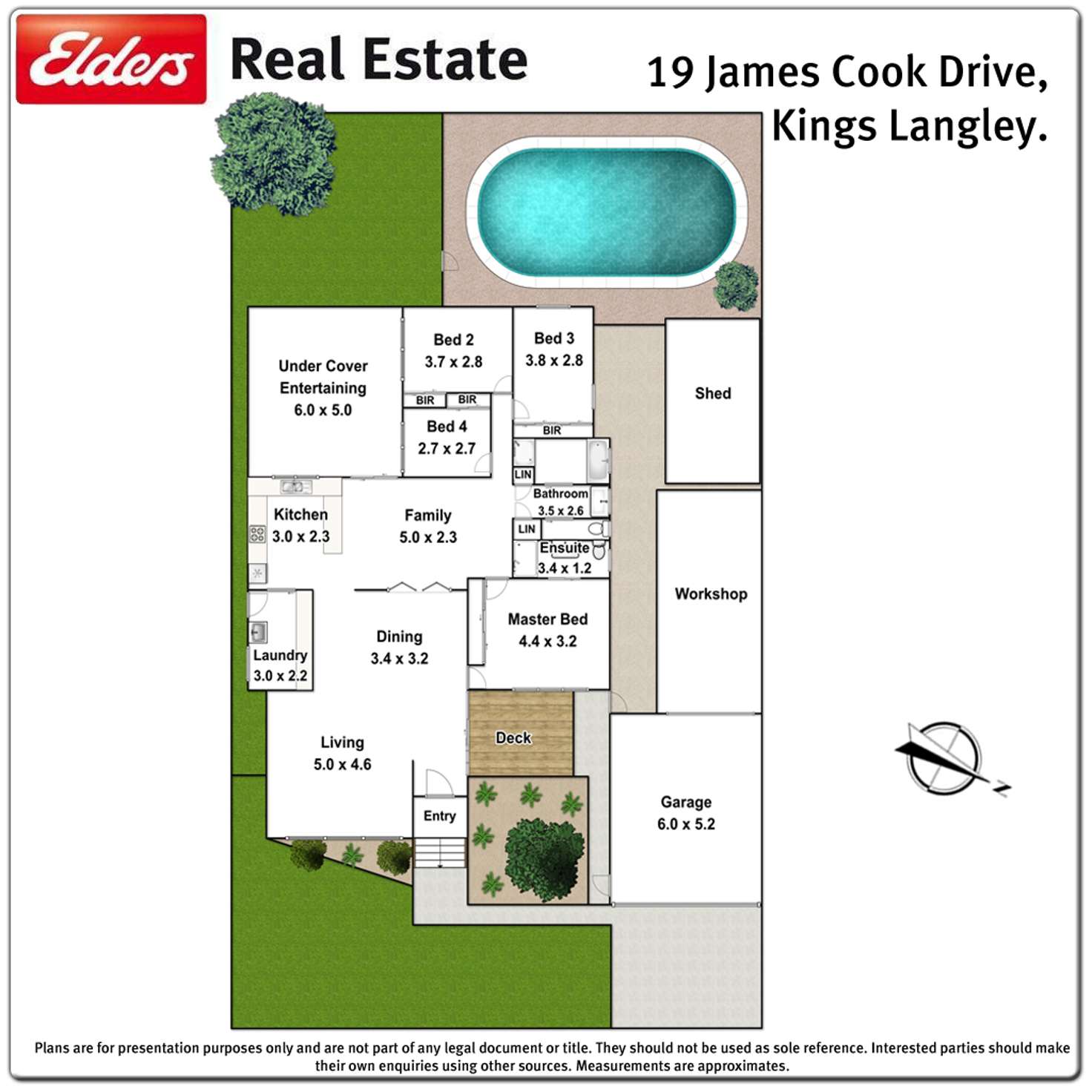 Floorplan of Homely house listing, 19 James Cook Drive, Kings Langley NSW 2147