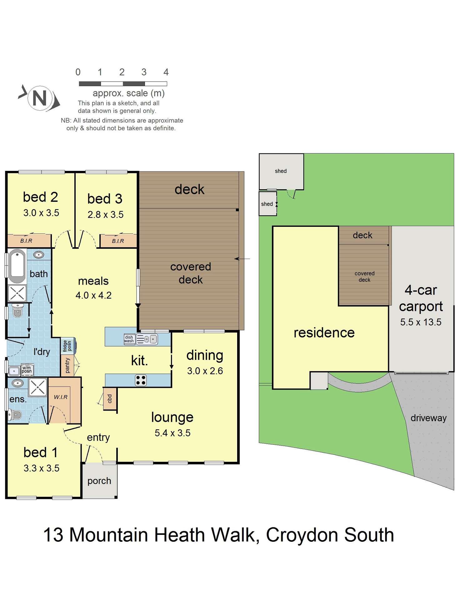 Floorplan of Homely house listing, 13 Mountain Heath Walk, Croydon South VIC 3136