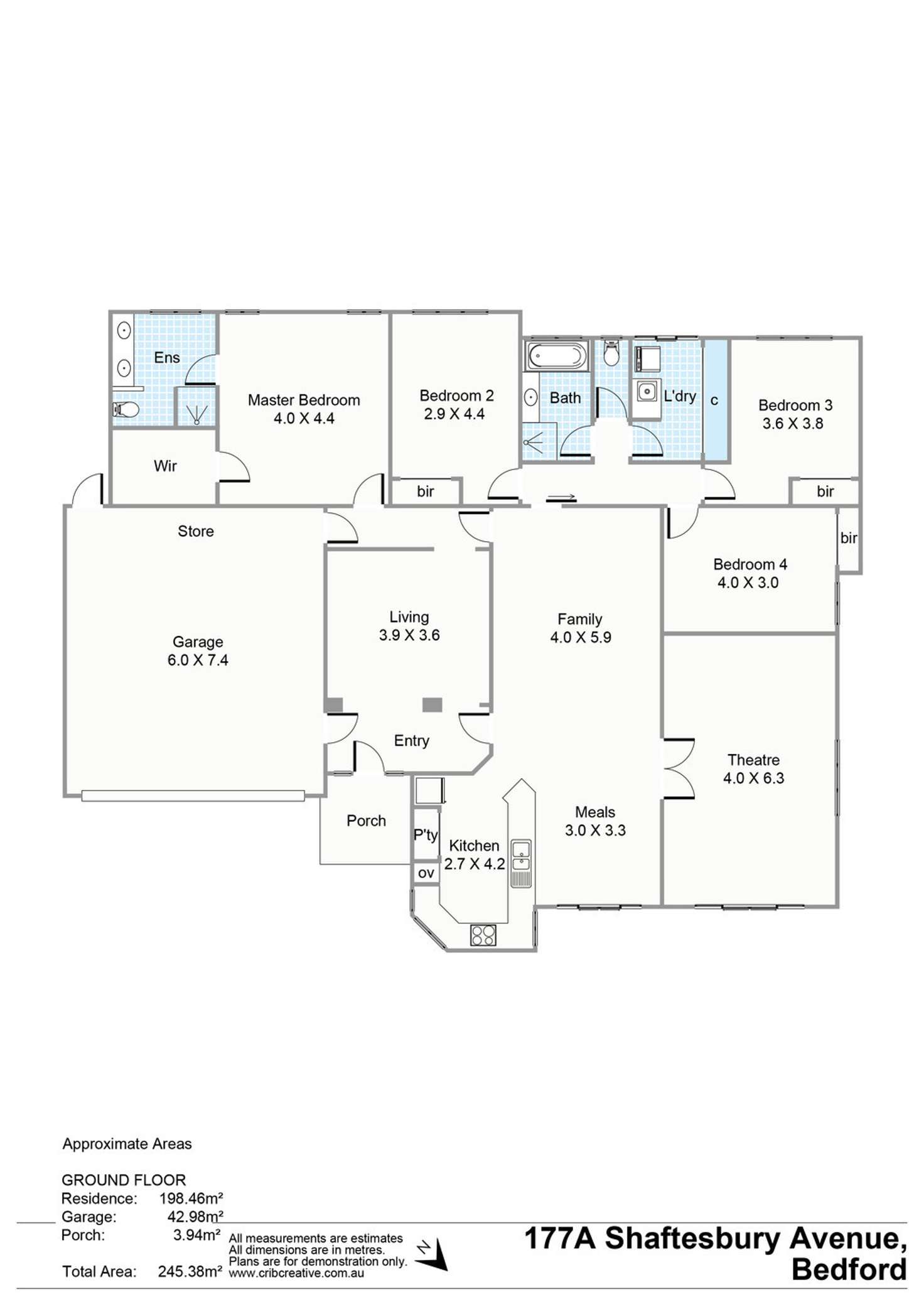 Floorplan of Homely house listing, 177A Shaftesbury Avenue, Bedford WA 6052