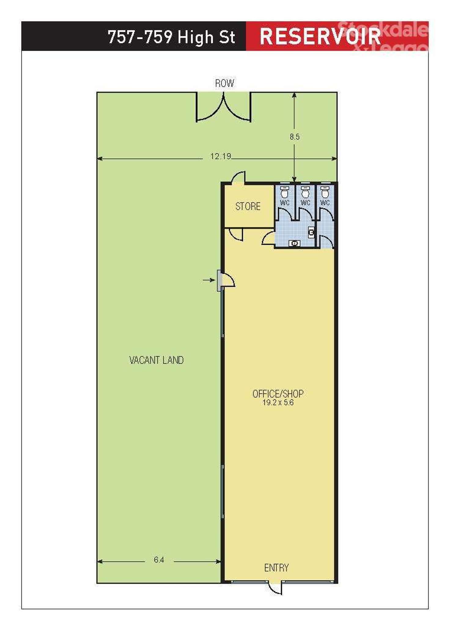 Floorplan of Homely other listing, 757-759 High Street, Reservoir VIC 3073