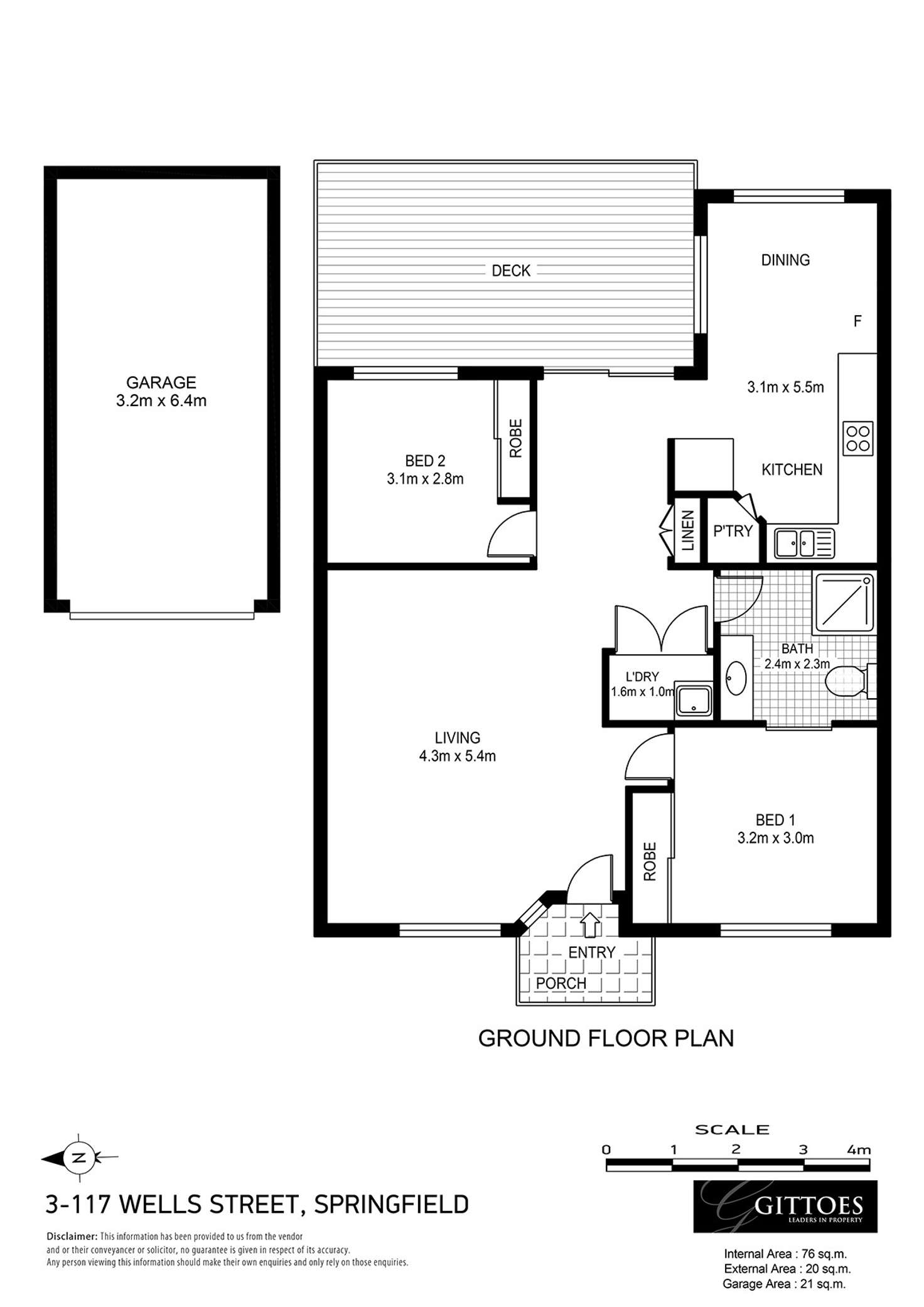 Floorplan of Homely villa listing, 3/117-119 Wells Street, Springfield NSW 2250