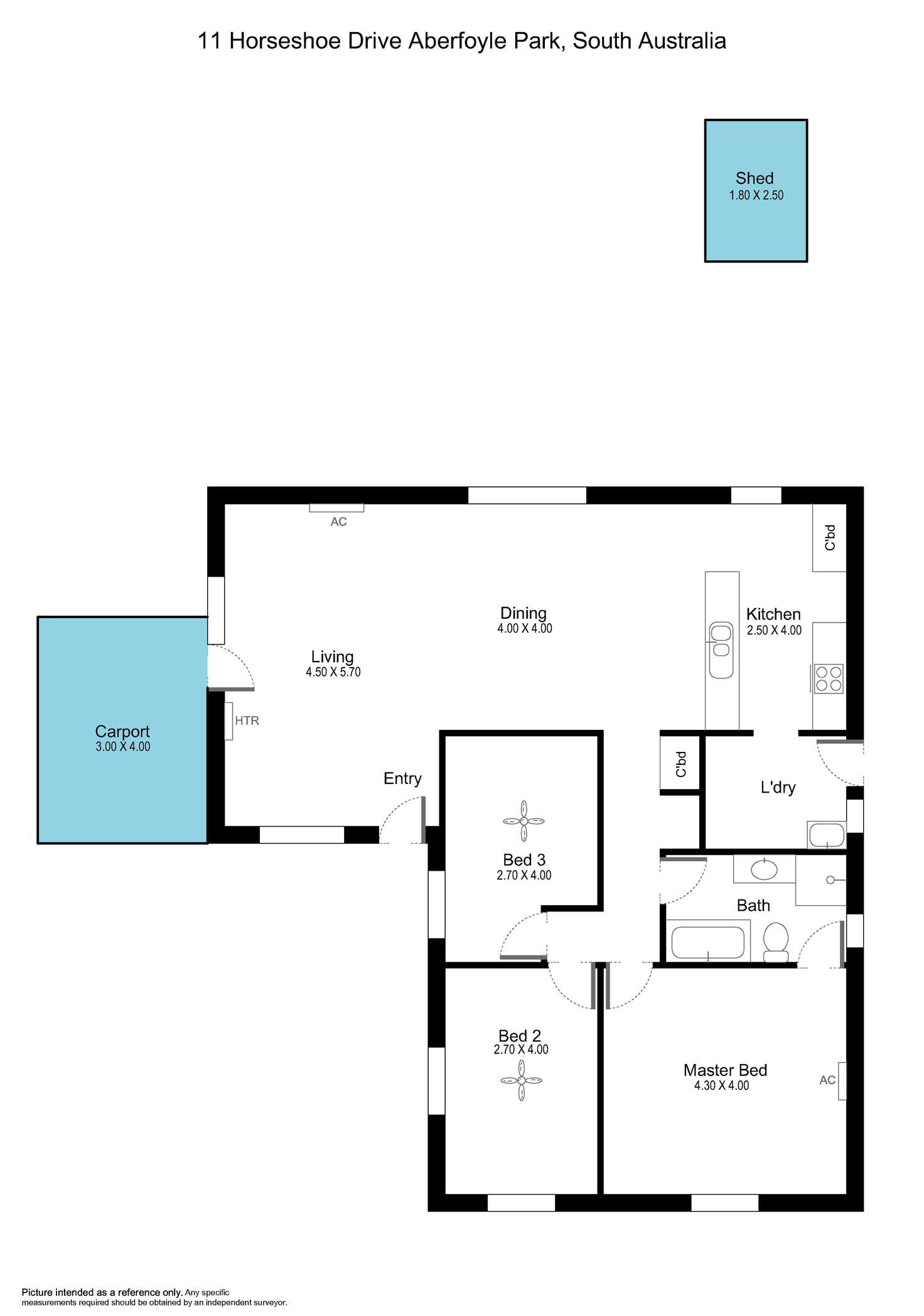 Floorplan of Homely house listing, 11 Horseshoe Drive, Aberfoyle Park SA 5159