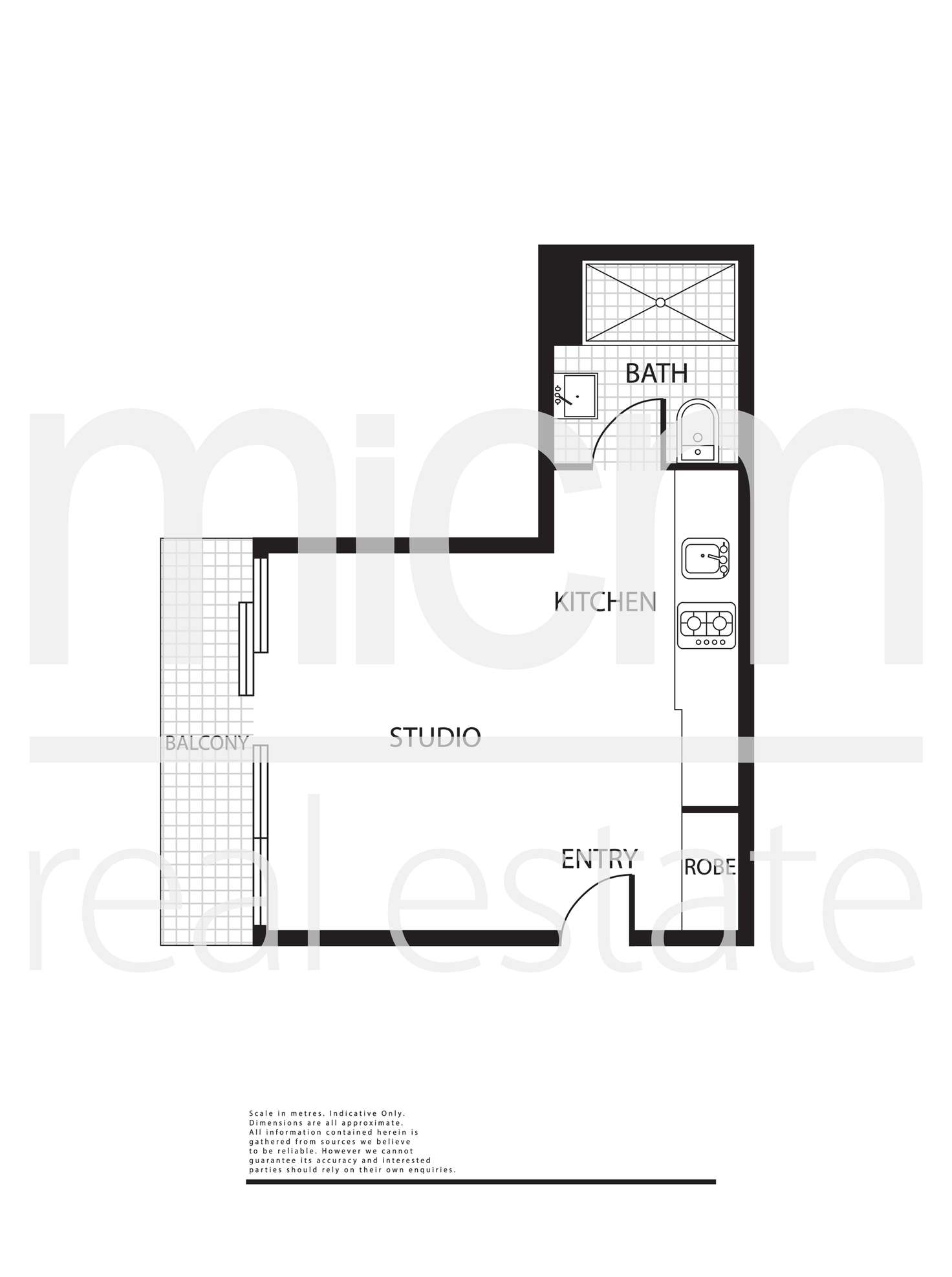 Floorplan of Homely apartment listing, 807/181 A'Beckett Street, Melbourne VIC 3000