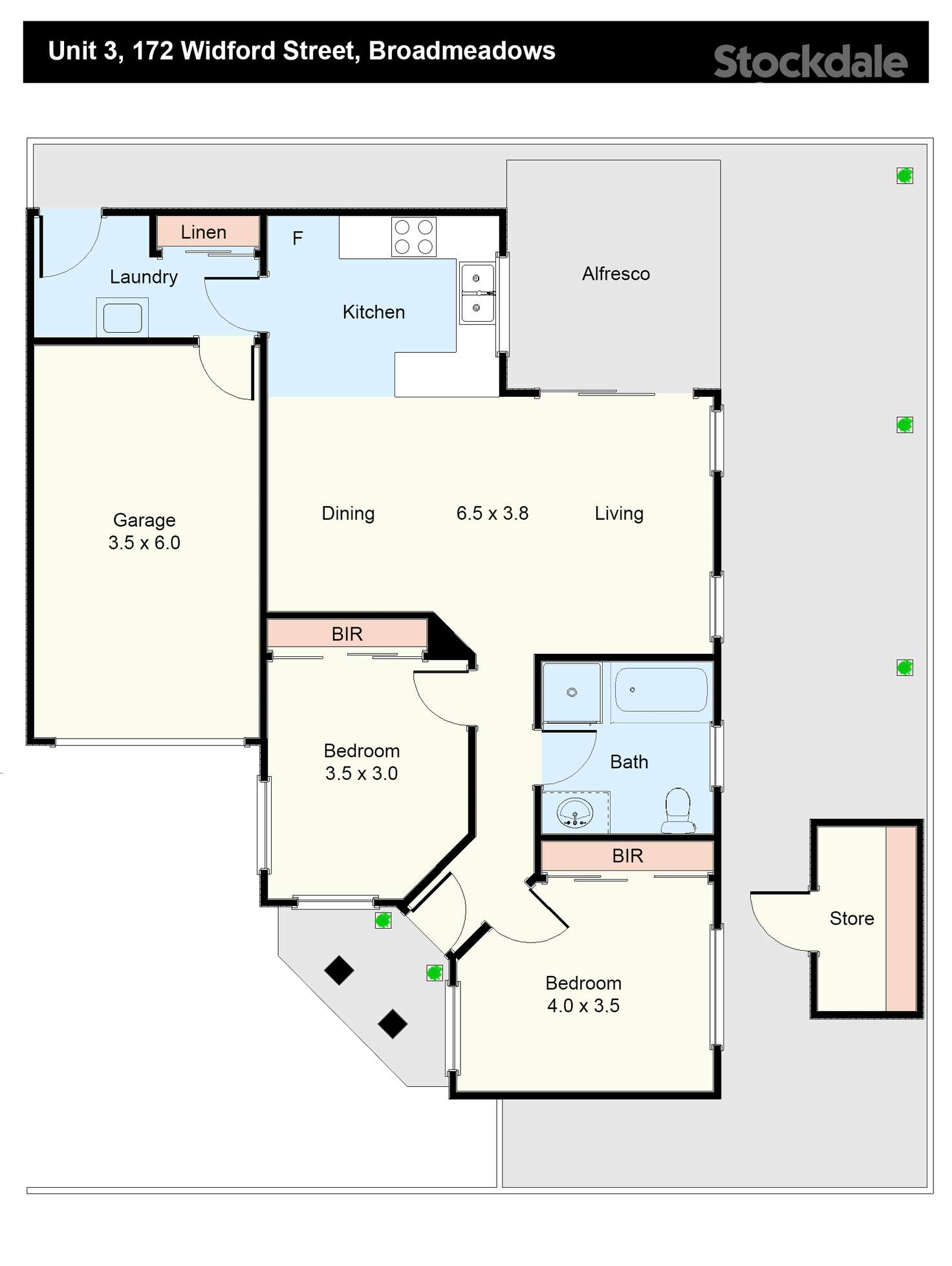 Floorplan of Homely unit listing, 3/172 Widford Street, Broadmeadows VIC 3047