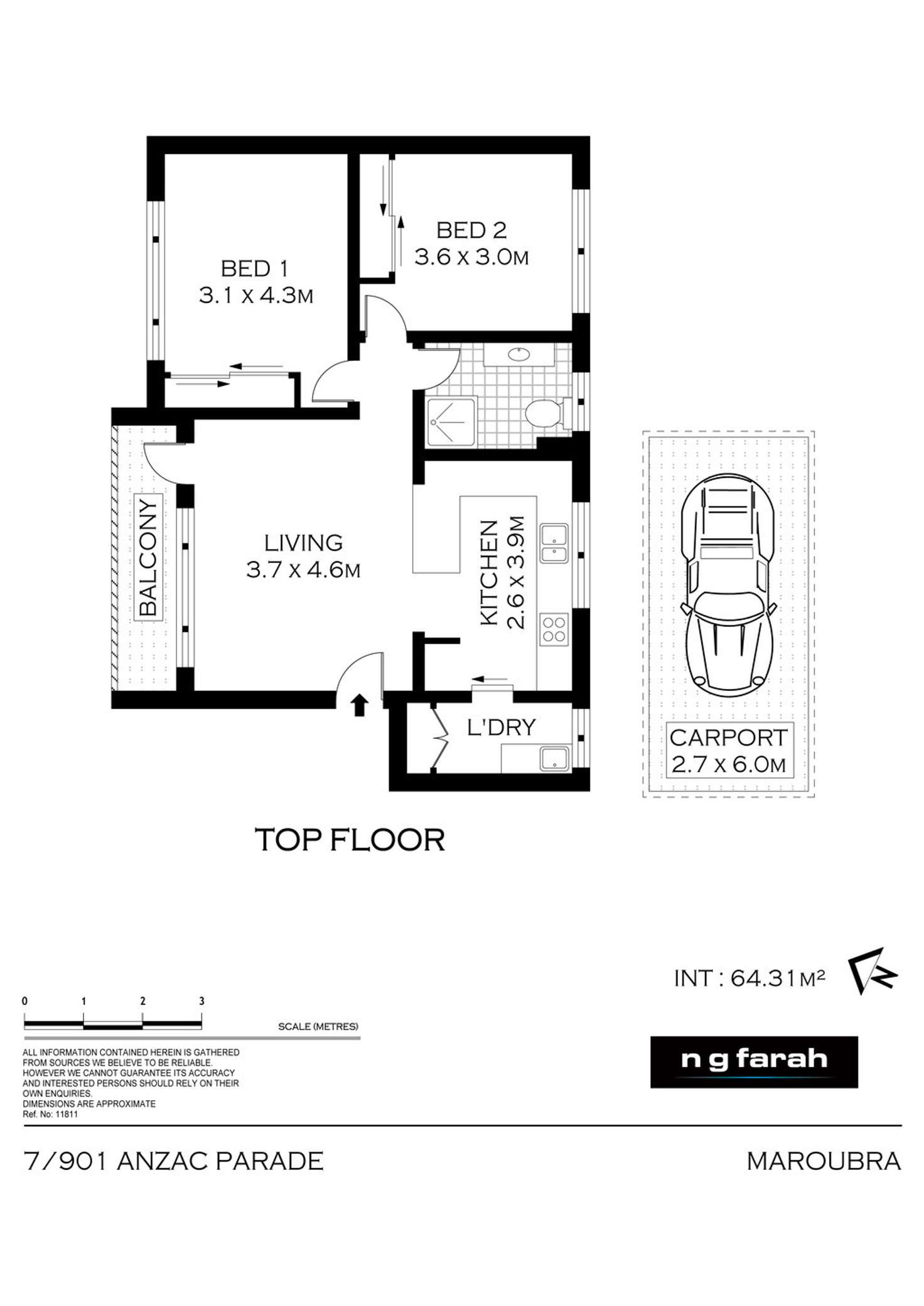 Floorplan of Homely unit listing, 7/901 Anzac Parade, Maroubra NSW 2035