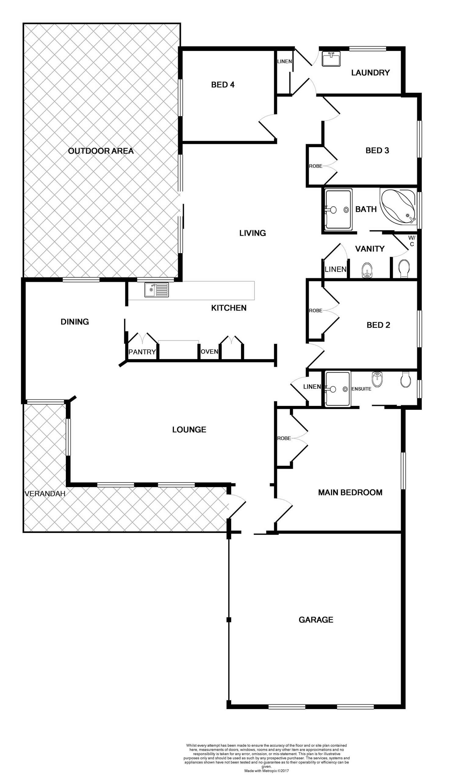 Floorplan of Homely house listing, 5 Palm Close, Ashtonfield NSW 2323
