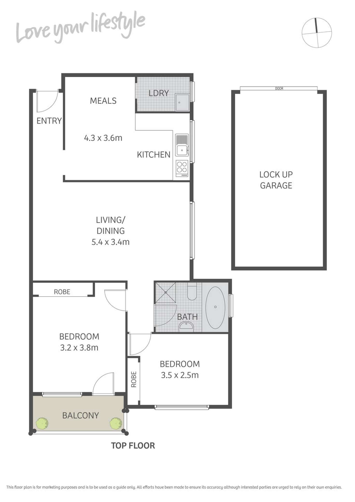 Floorplan of Homely apartment listing, 8/13-15 Sebastopol Street, Enmore NSW 2042