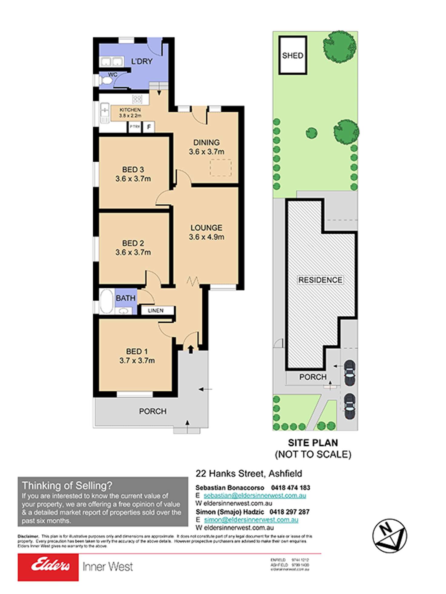 Floorplan of Homely house listing, 22 Hanks Street, Ashfield NSW 2131