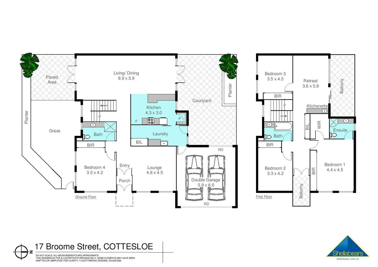 Floorplan of Homely house listing, 17 Broome Street, Cottesloe WA 6011