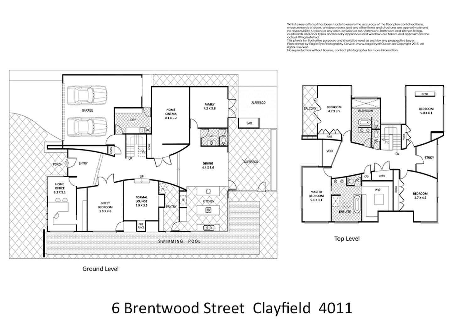 Floorplan of Homely house listing, 6 Brentwood Street, Clayfield QLD 4011