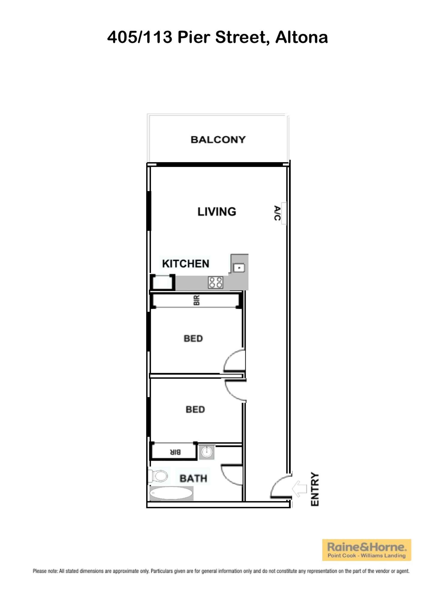 Floorplan of Homely house listing, 405/113 Pier Street, Altona VIC 3018