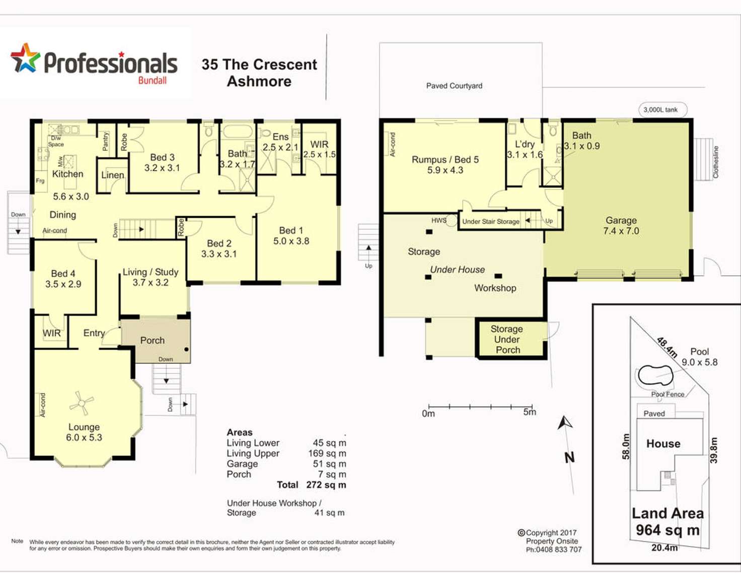 Floorplan of Homely house listing, 35 The Crescent, Ashmore QLD 4214