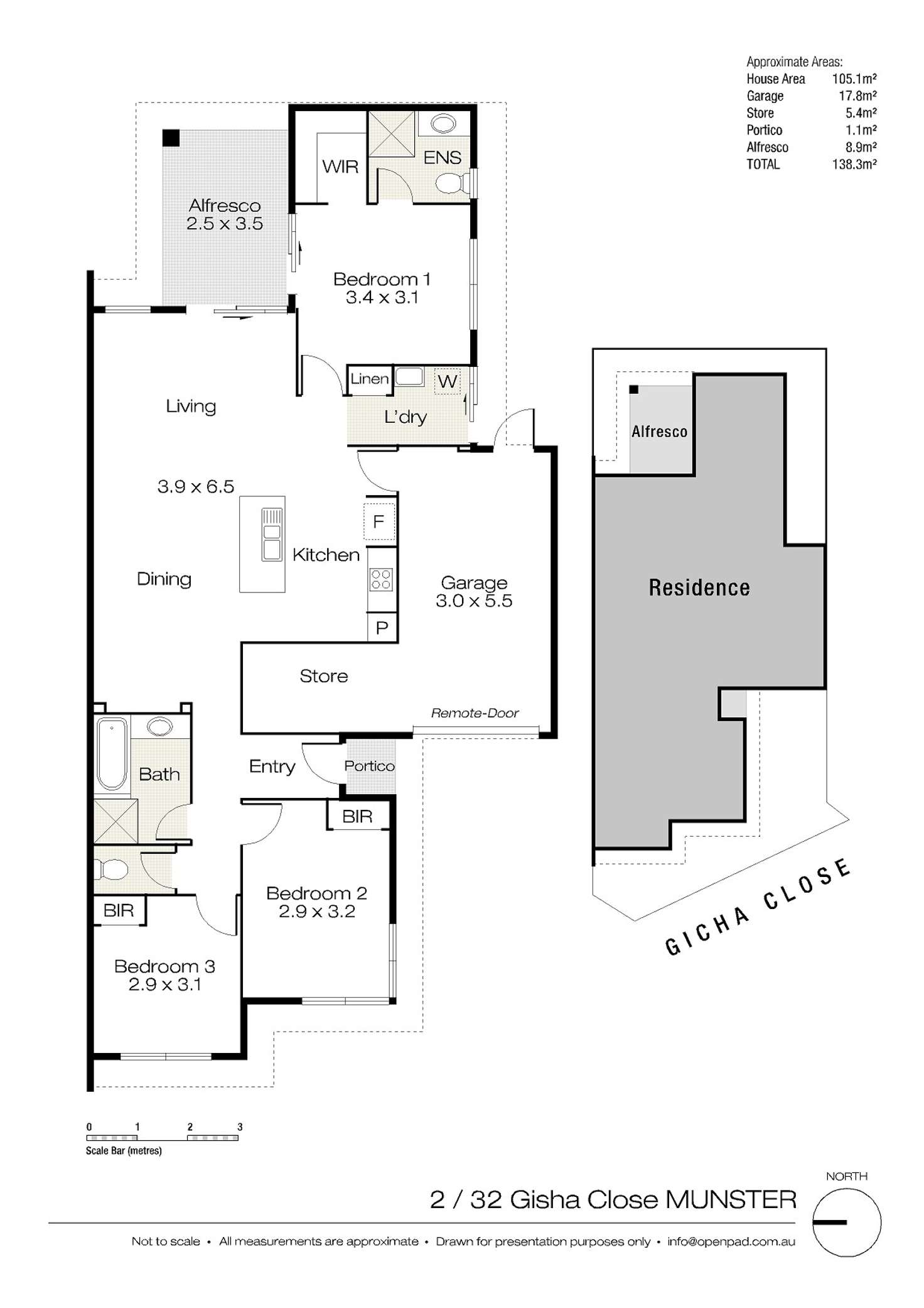 Floorplan of Homely house listing, 2/32 Gicha Close, Munster WA 6166