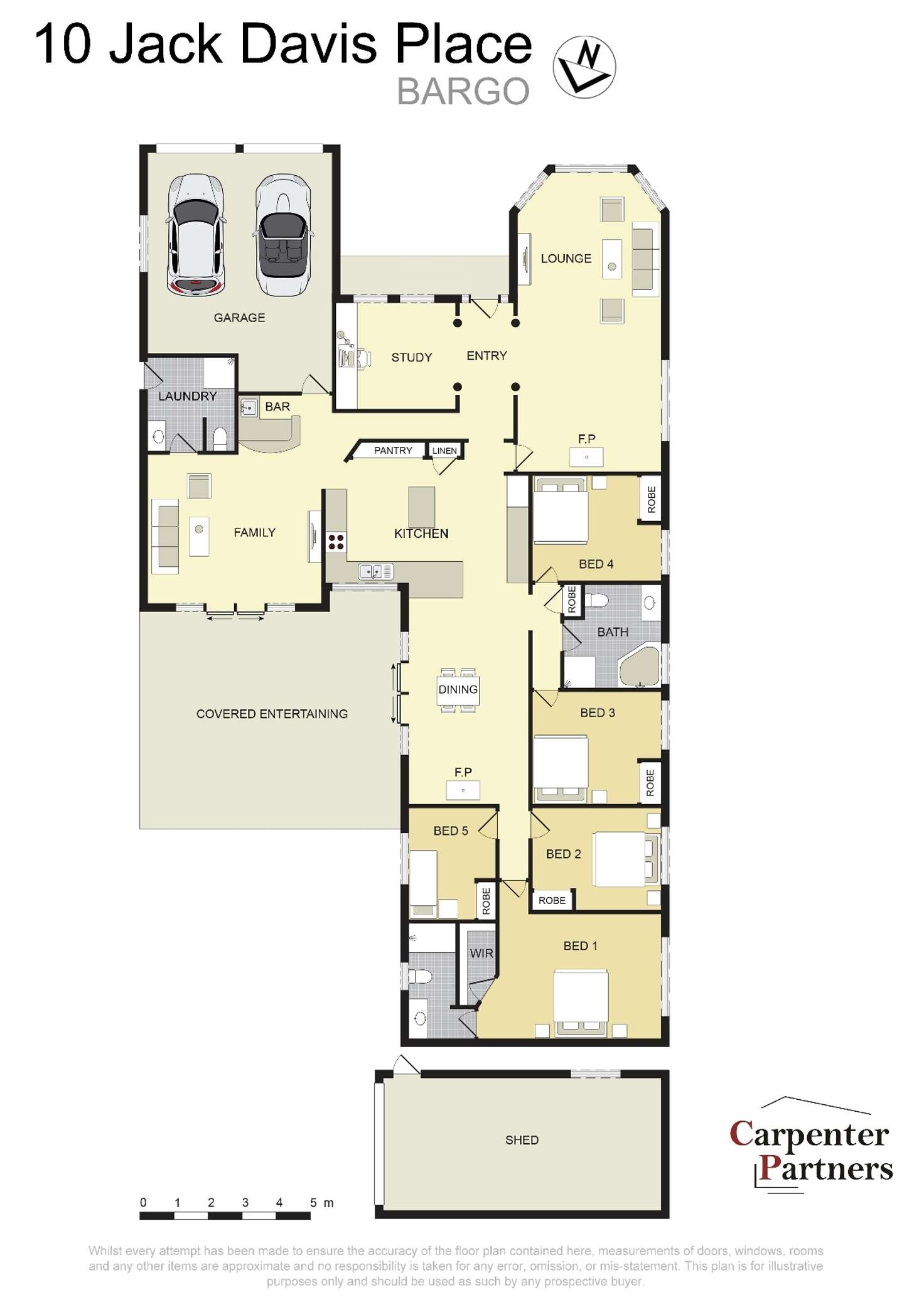 Floorplan of Homely house listing, 10 Jack Davis Place, Bargo NSW 2574