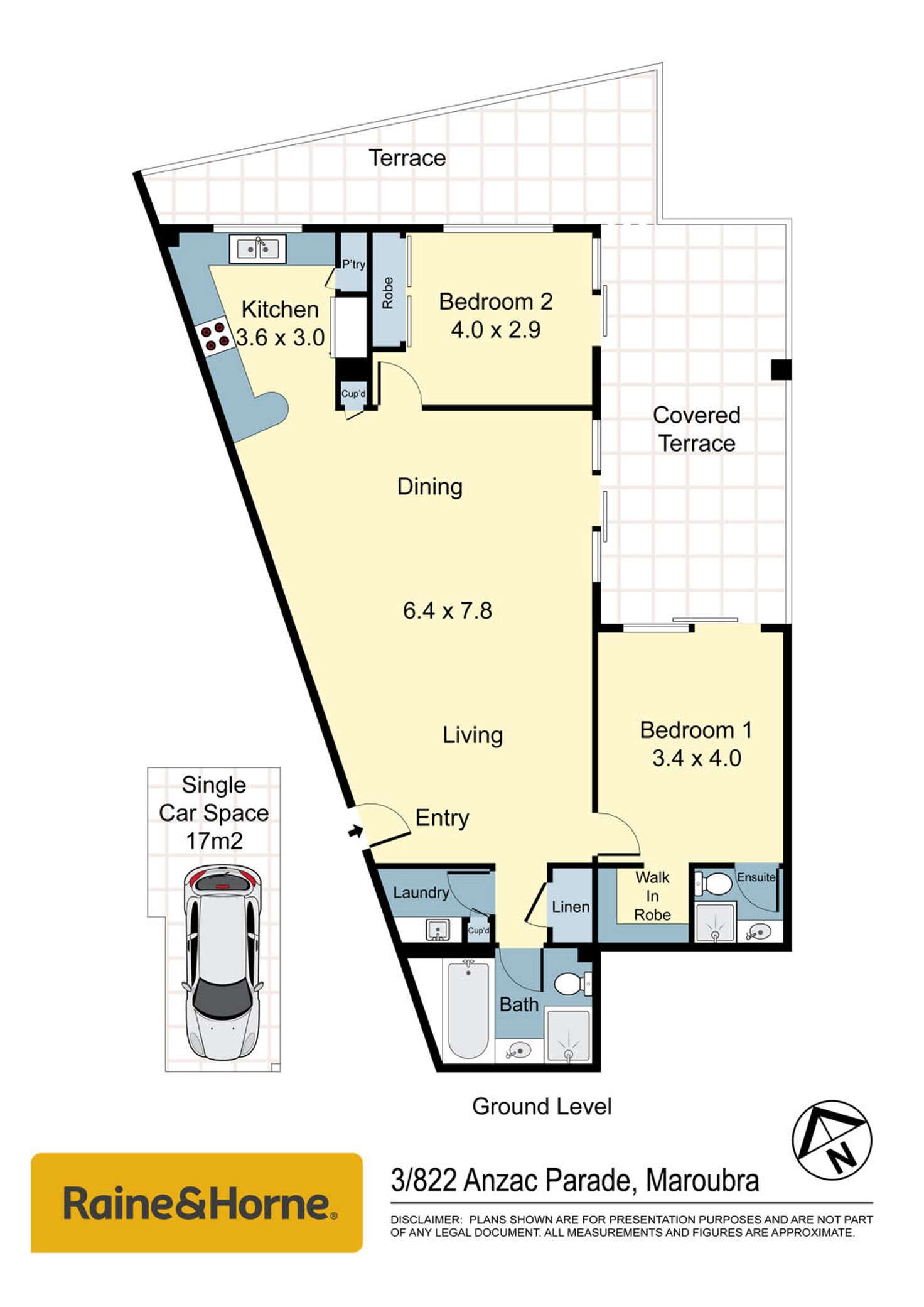 Floorplan of Homely apartment listing, 3/822 Anzac Parade, Maroubra NSW 2035