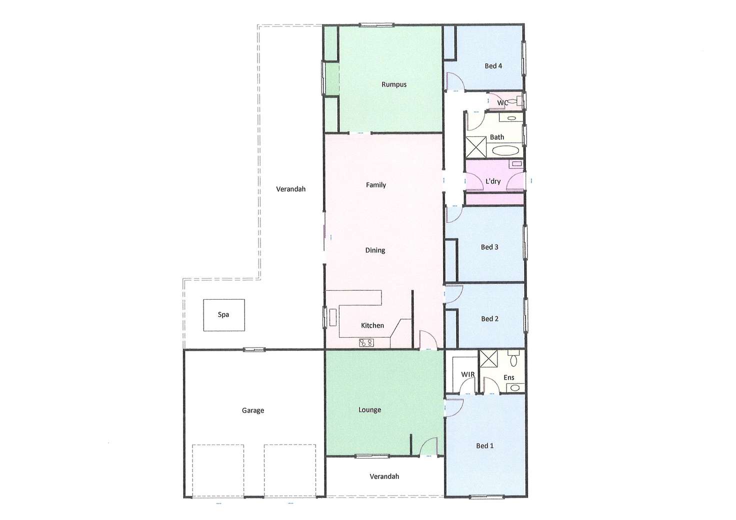 Floorplan of Homely house listing, 2 Redgum Drive, Ararat VIC 3377