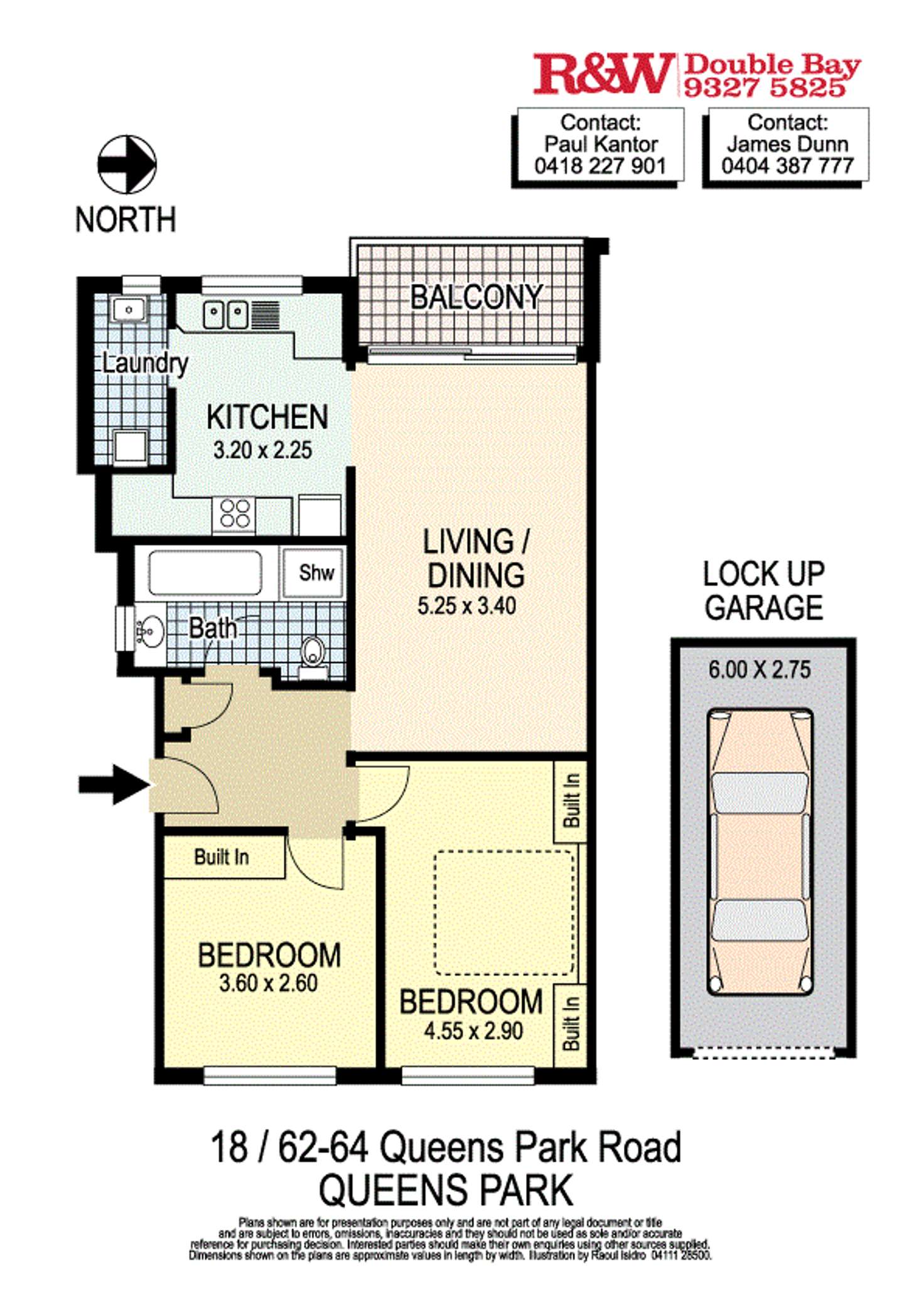 Floorplan of Homely apartment listing, 18/62-64 Queens Park Road, Queens Park NSW 2022