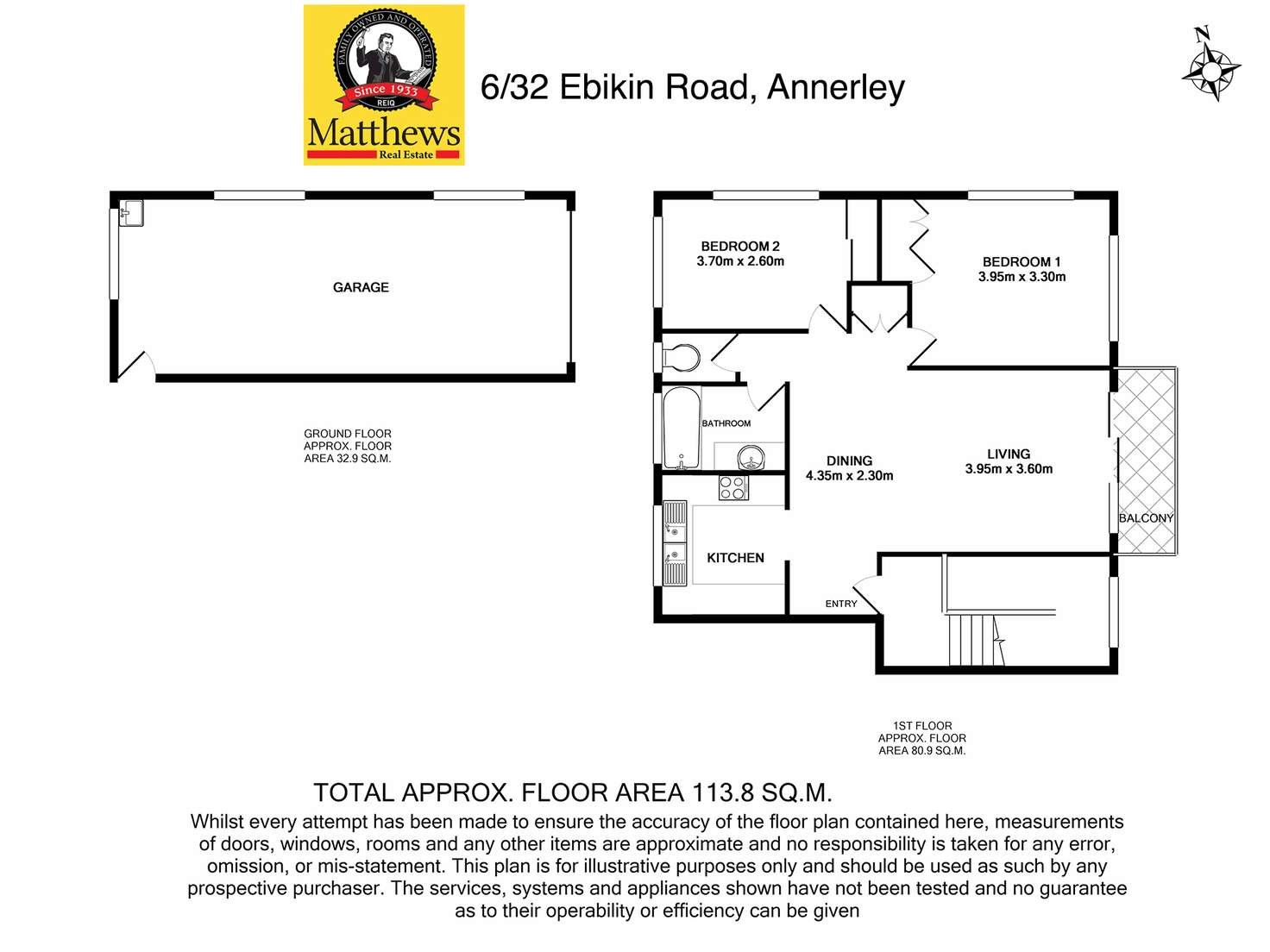 Floorplan of Homely unit listing, 6/32 Ekibin Rd, Annerley QLD 4103