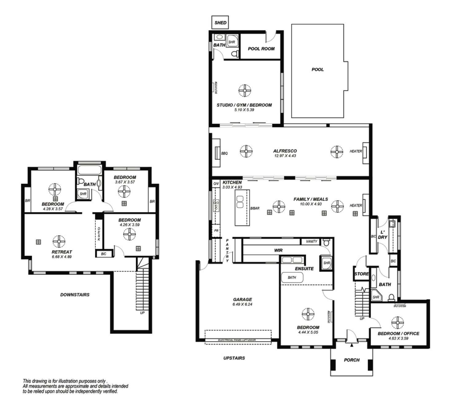 Floorplan of Homely house listing, 1 Burford Road, Henley Beach South SA 5022